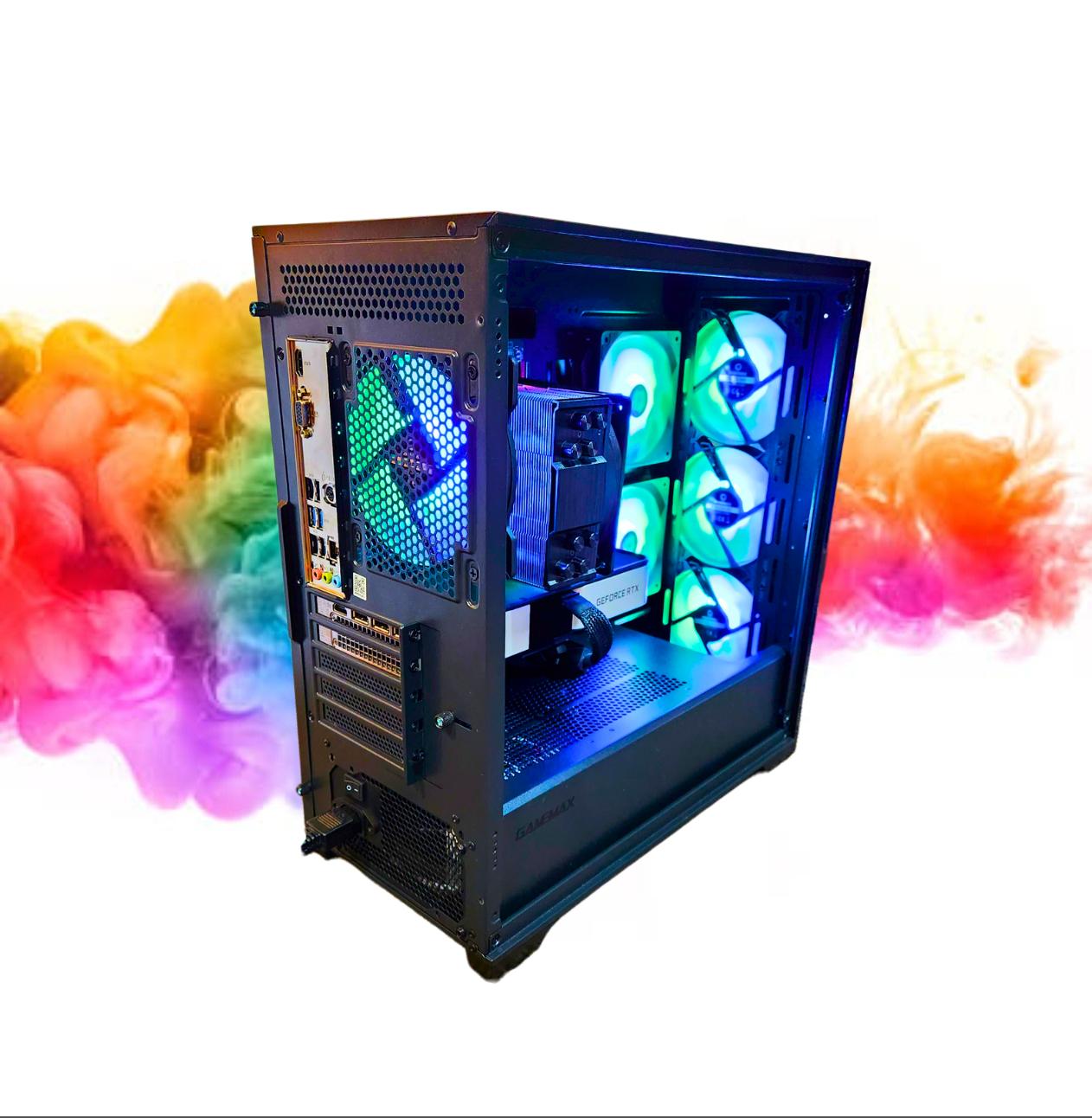 SALE: RTX 3060 TI + i5 11400 + 16GBs DDR4 RAM + 512GB SSD + 7 RGB Fans ( Black RGB Gaming PC )