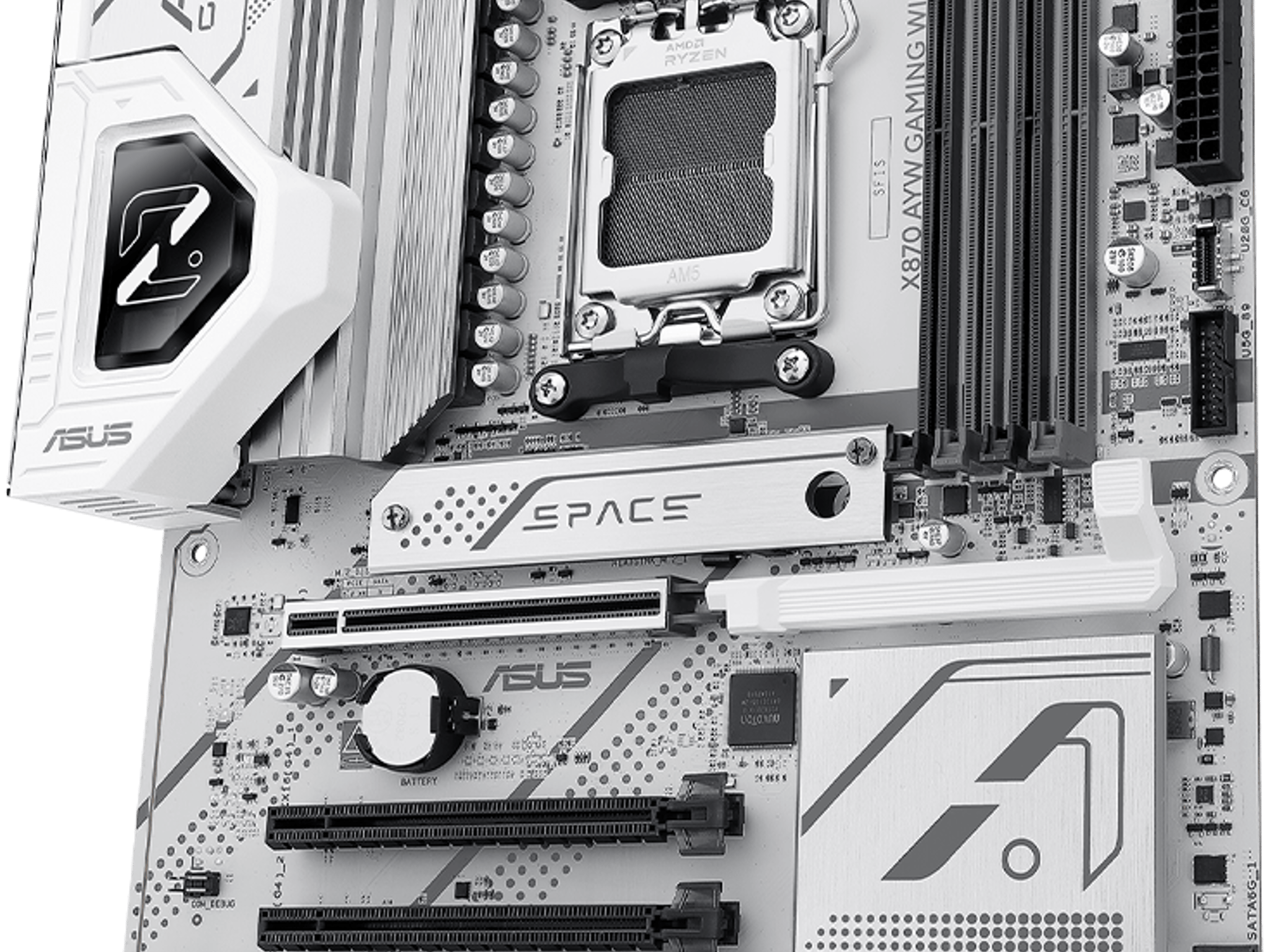 ASUS AYW Gaming X870 WI-FI ATX Motherboard AM5 BNIB All-White