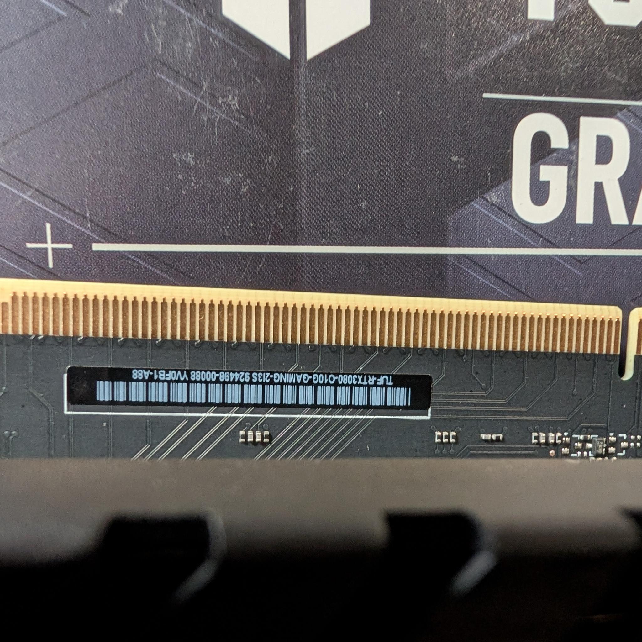 ASUS TUF Gaming NVIDIA GeForce RTX 3080 OC V2 10GB
