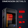 BNIB ASUS ROG Z11 Mini-ITX/DTX Mid-Tower PC Gaming Case.