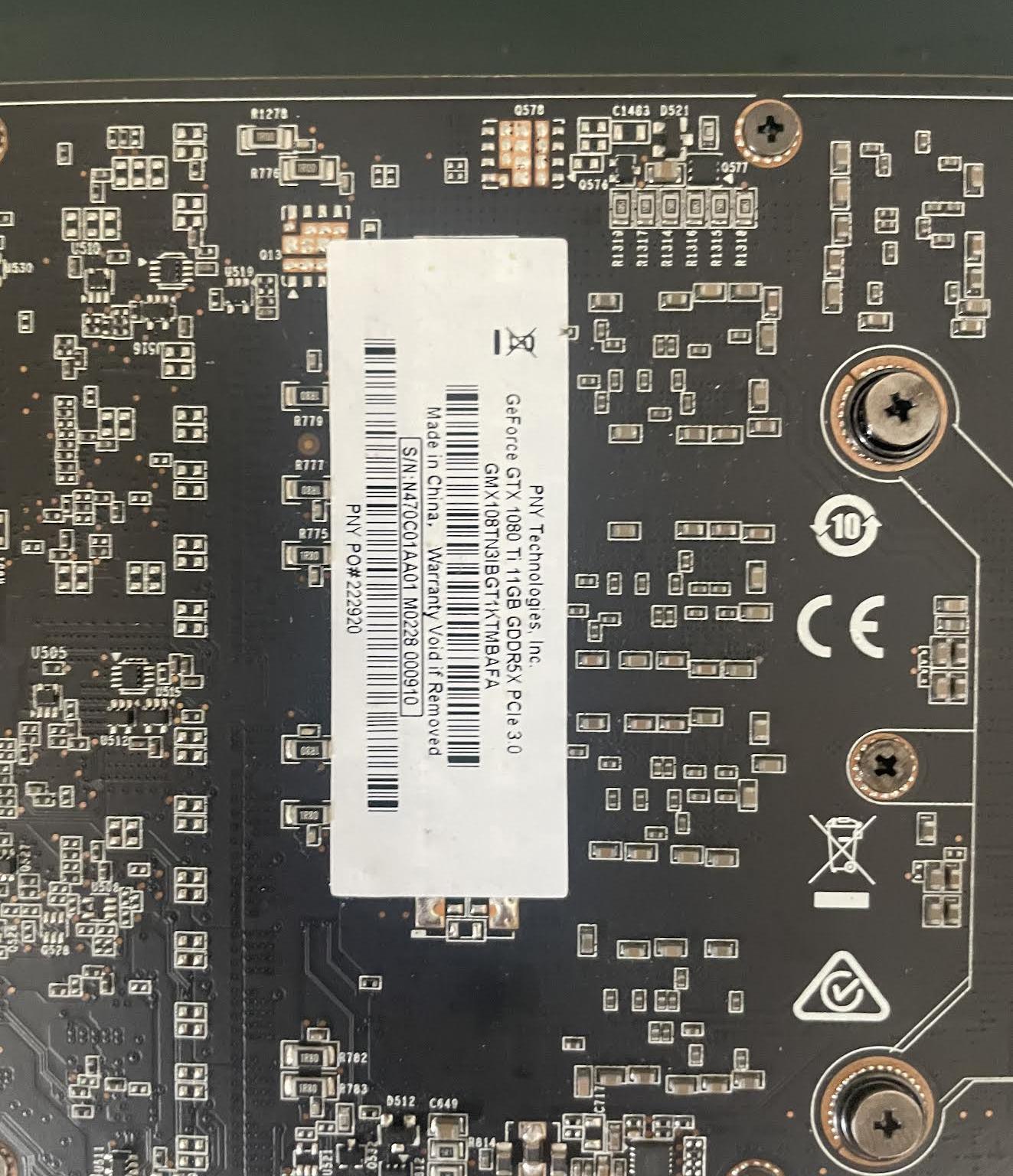 PNY GTX 1080Ti Blower Card