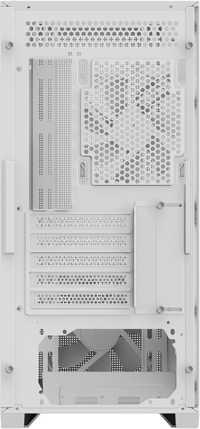 GIGABYTE C102 Glass ICE White Mid Tower PC Tempered Glass Gaming Computer Case