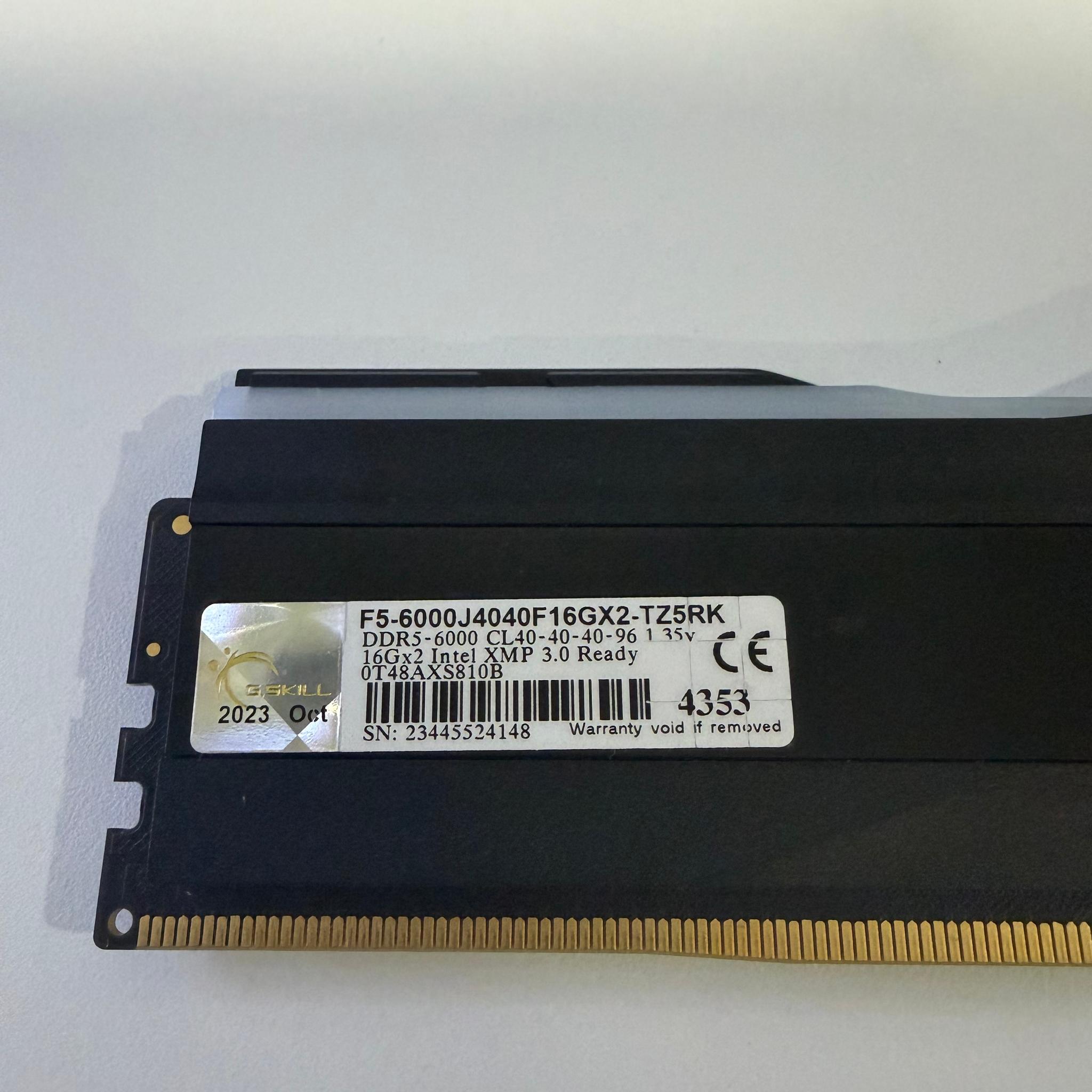 G.skill Trident Z5 RGB Series DDR5 16GB (1x16GB) 6000 MHz *For Parts*