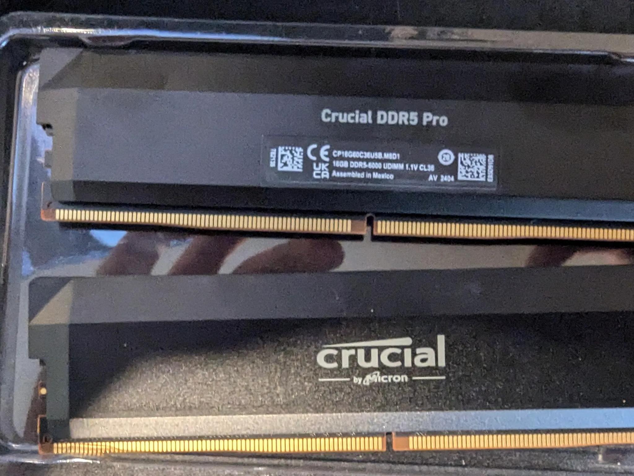 Crucial DDR5 6000Mhz CL36