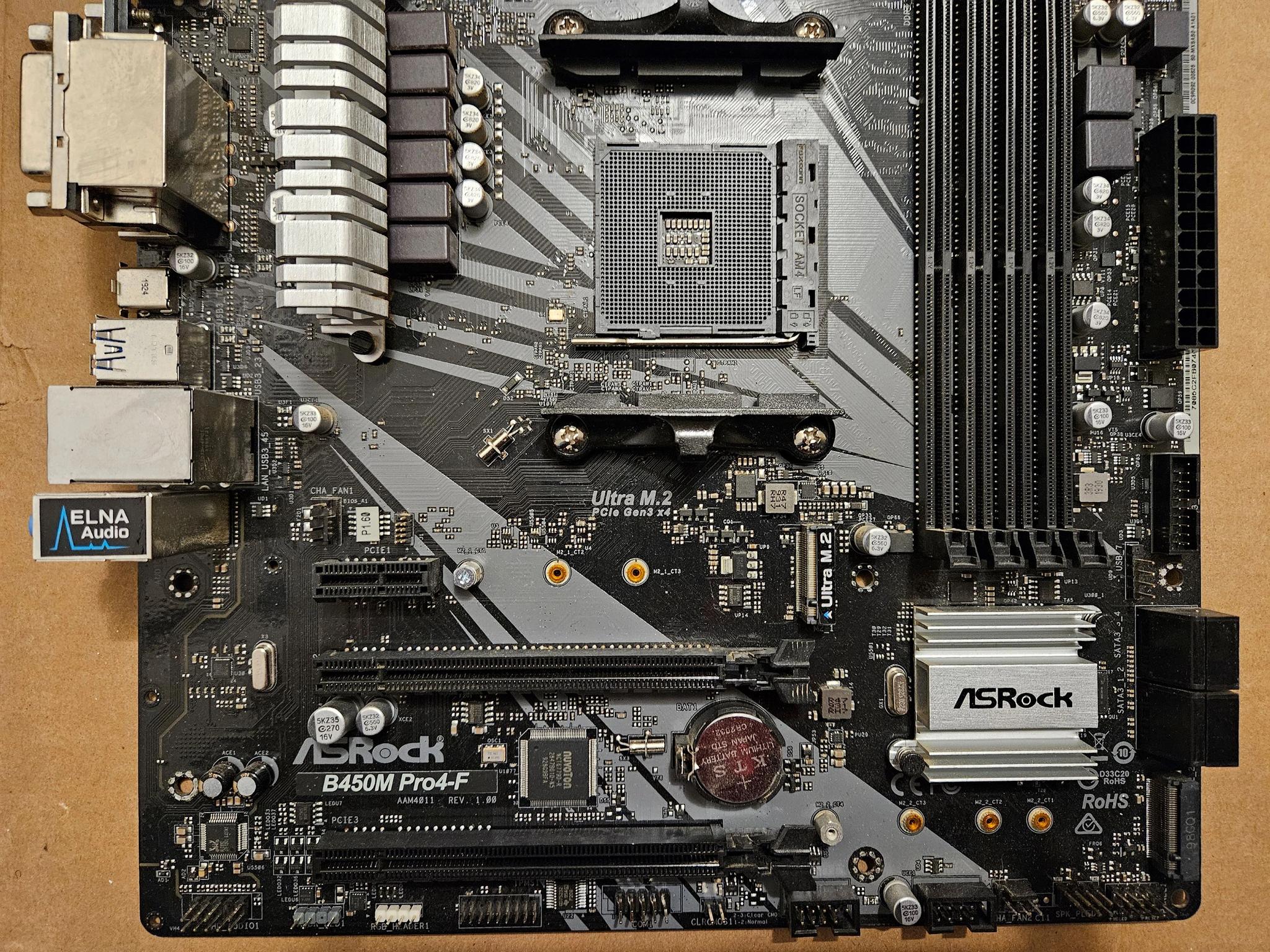 ASRock B450M PRO4-F Socket AM4 - Used