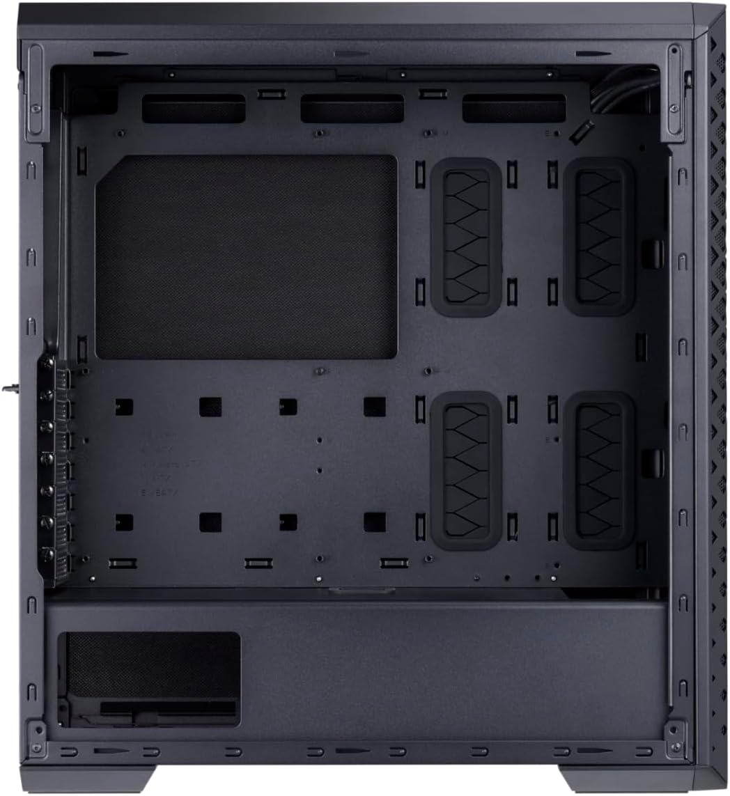 XPG Defender ATX Mid Tower Chassis-Black-DEFENDER-BKCWW Desktop Computer Case