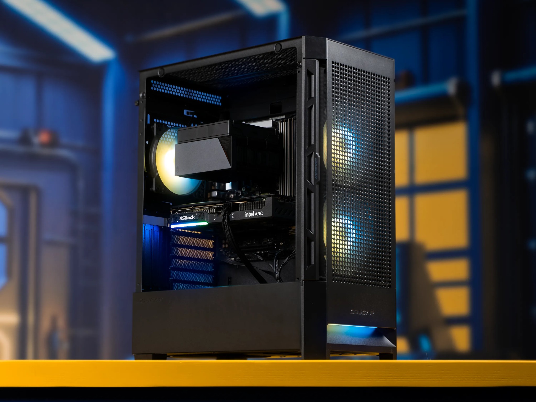 [SALE! WAS 1199$]“Delkafringe” Arc B580 i3 14100F 32GB Windows 11 1TB Gaming PC Powerhouse
