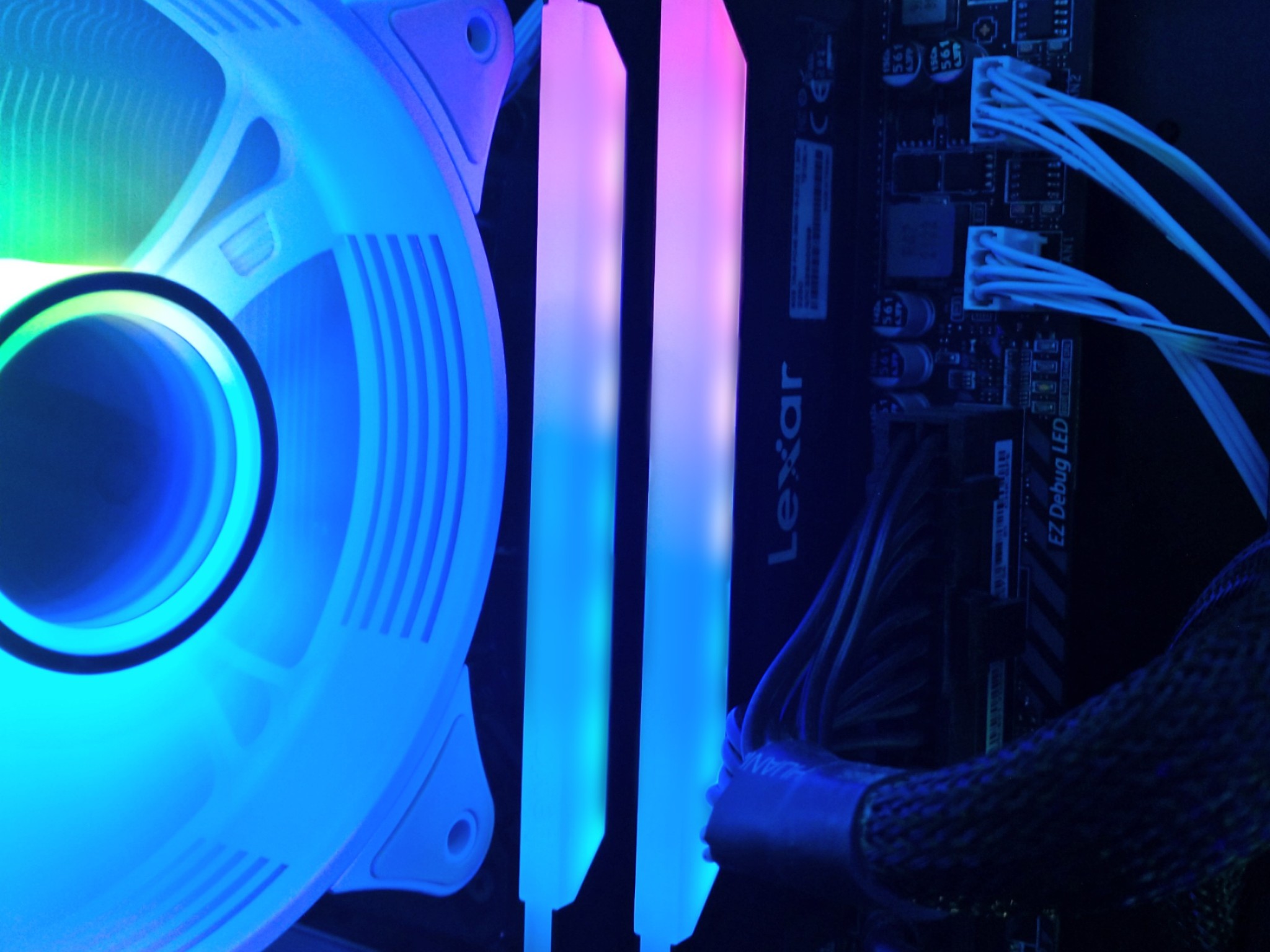 (144GB OF RAM💀) Lexar Hades 16GB Kit (2x8GB) 3600MHz CL18 RAM RGB LED Lighting Desktop Gaming PC