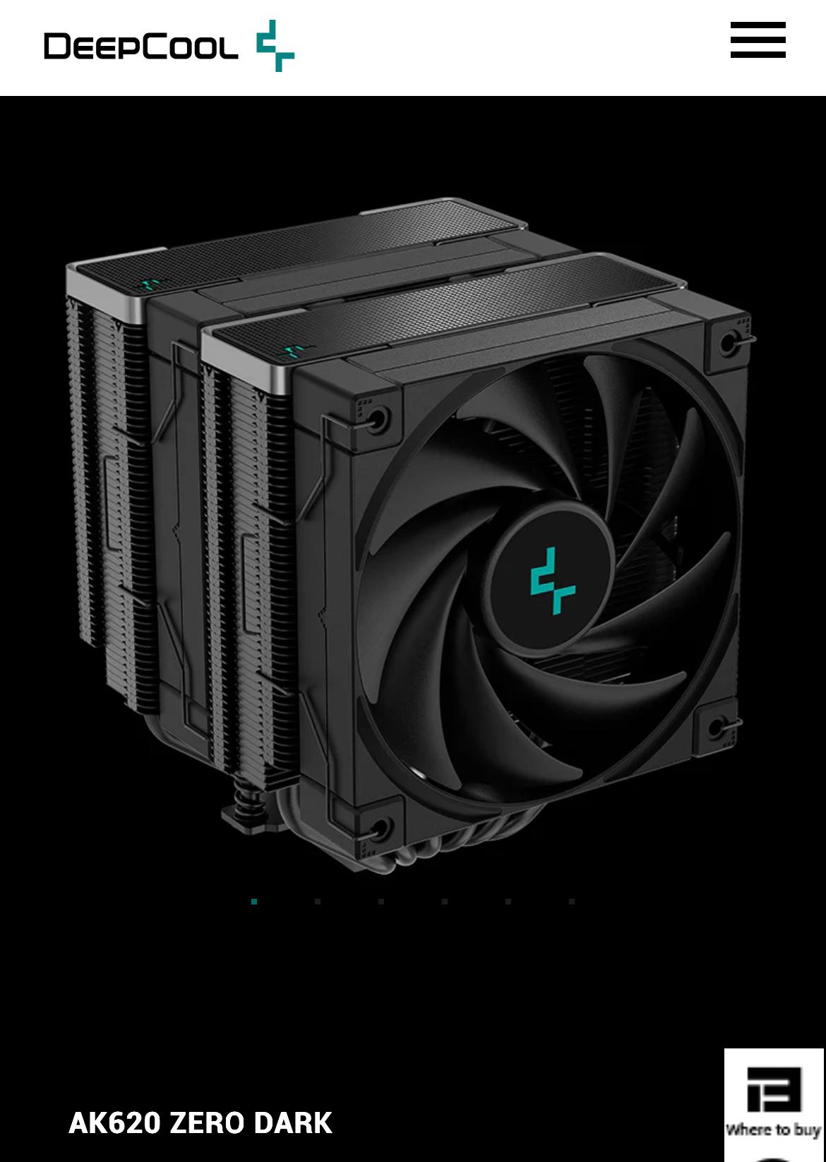 DeepCool AK620 Zero Dark CPU Cooler
