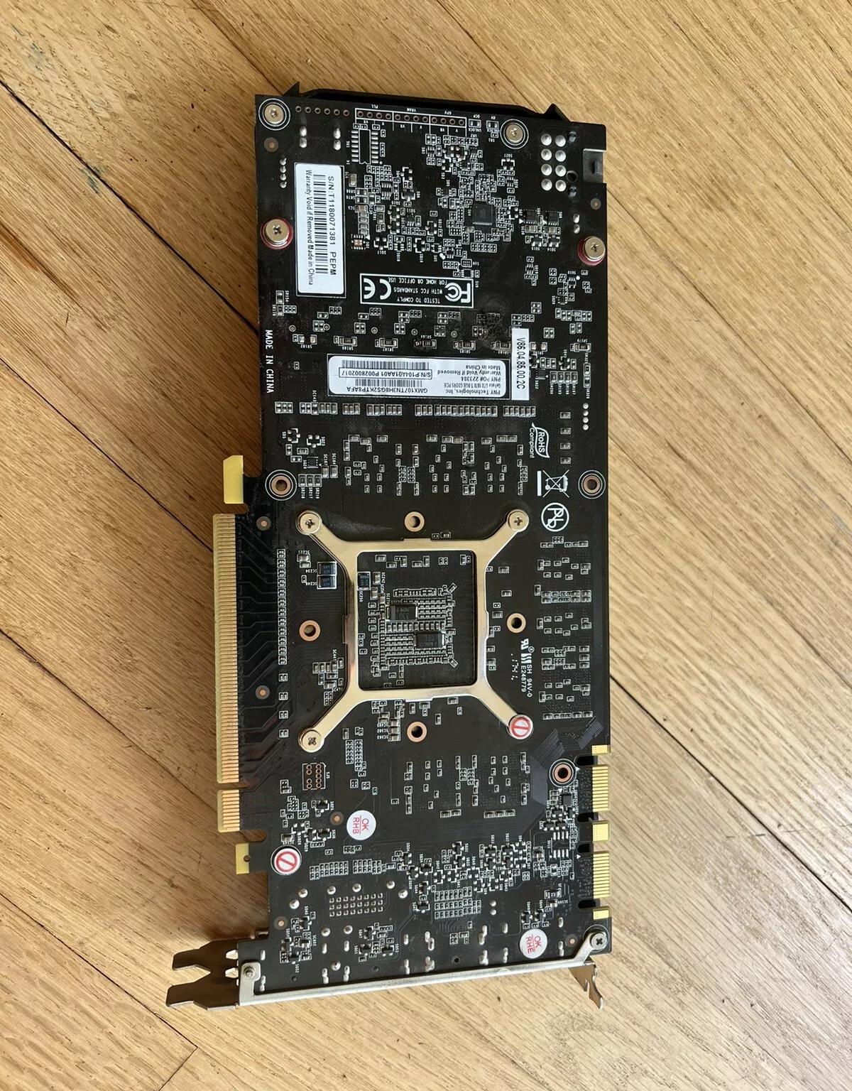 GeForce GTX 1070 Ti 8GB Dual Fan Design Graphic Card - PNY