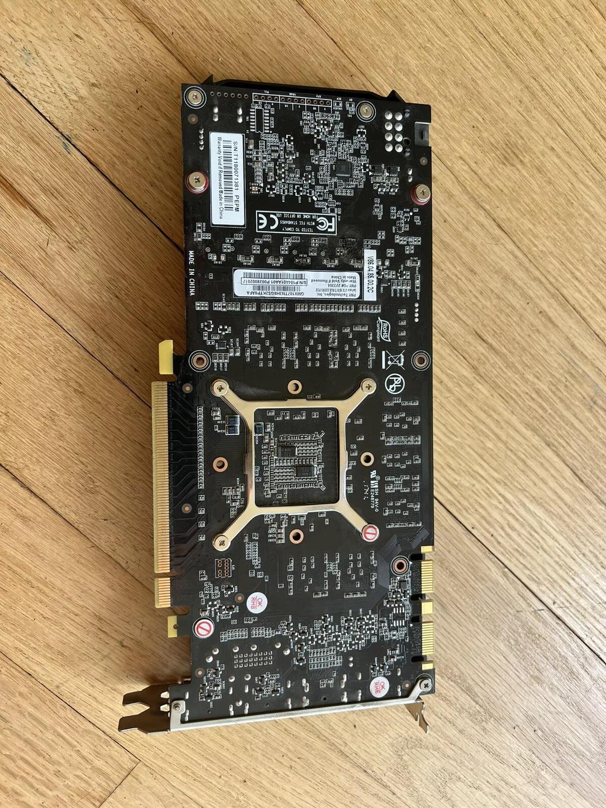 GeForce GTX 1070 Ti 8GB Dual Fan Design Graphic Card - PNY