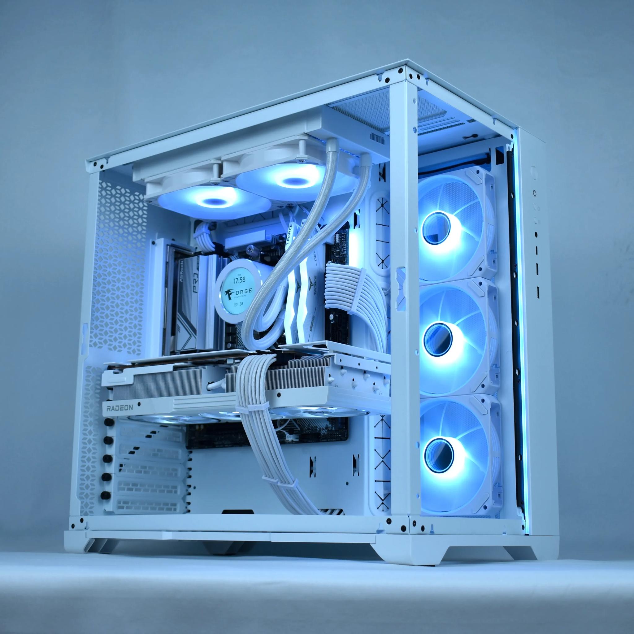 ❄️WHITE OUT❄️ 4K Ultra Gaming/Streaming PC | Ryzen 7 7700, AMD RX 7900XT, 2TB NVME, 32GB DDR5, WiFi