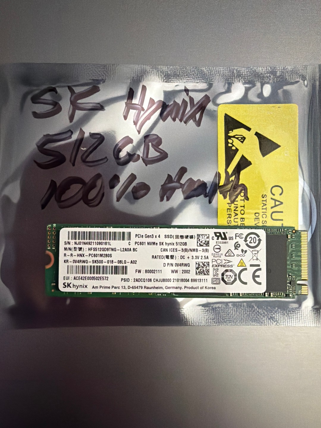 SK Hynix 512GB NVMe M.2 2280 SSD Like New | Jawa