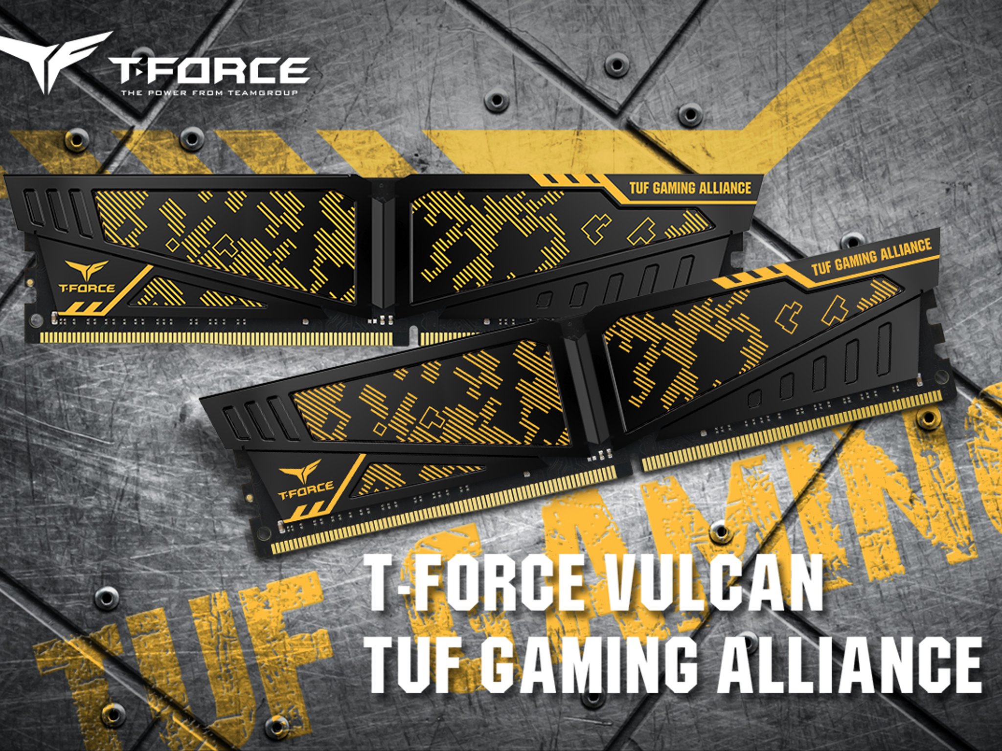 Team T-FORCE VULCAN TUF Gaming Alliance 16GB (2 x 8GB) 288-Pin PC RAM DDR4 3200