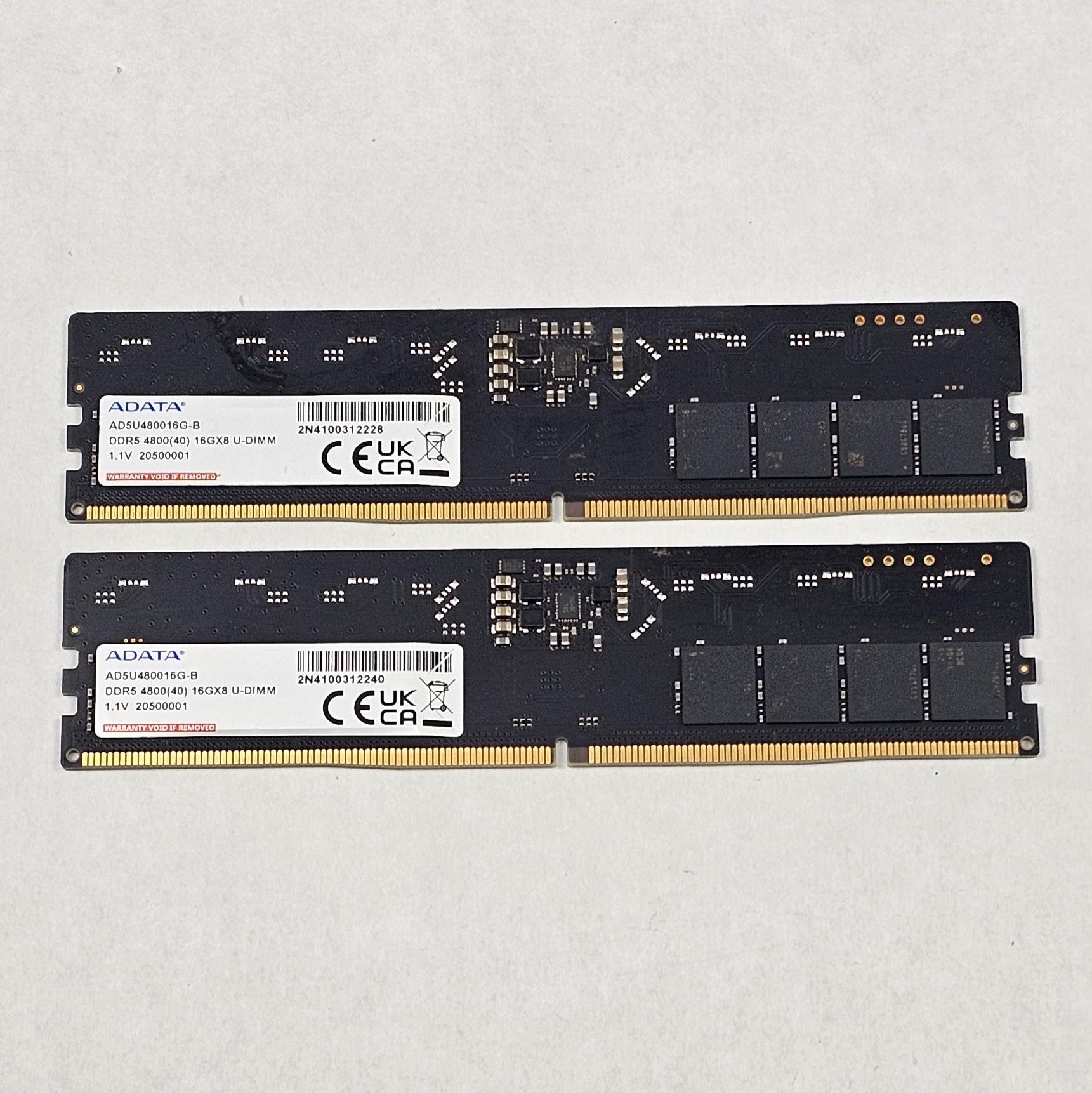 32GB DDR5 (2x16GB) CL40 4800MT/s ADATA