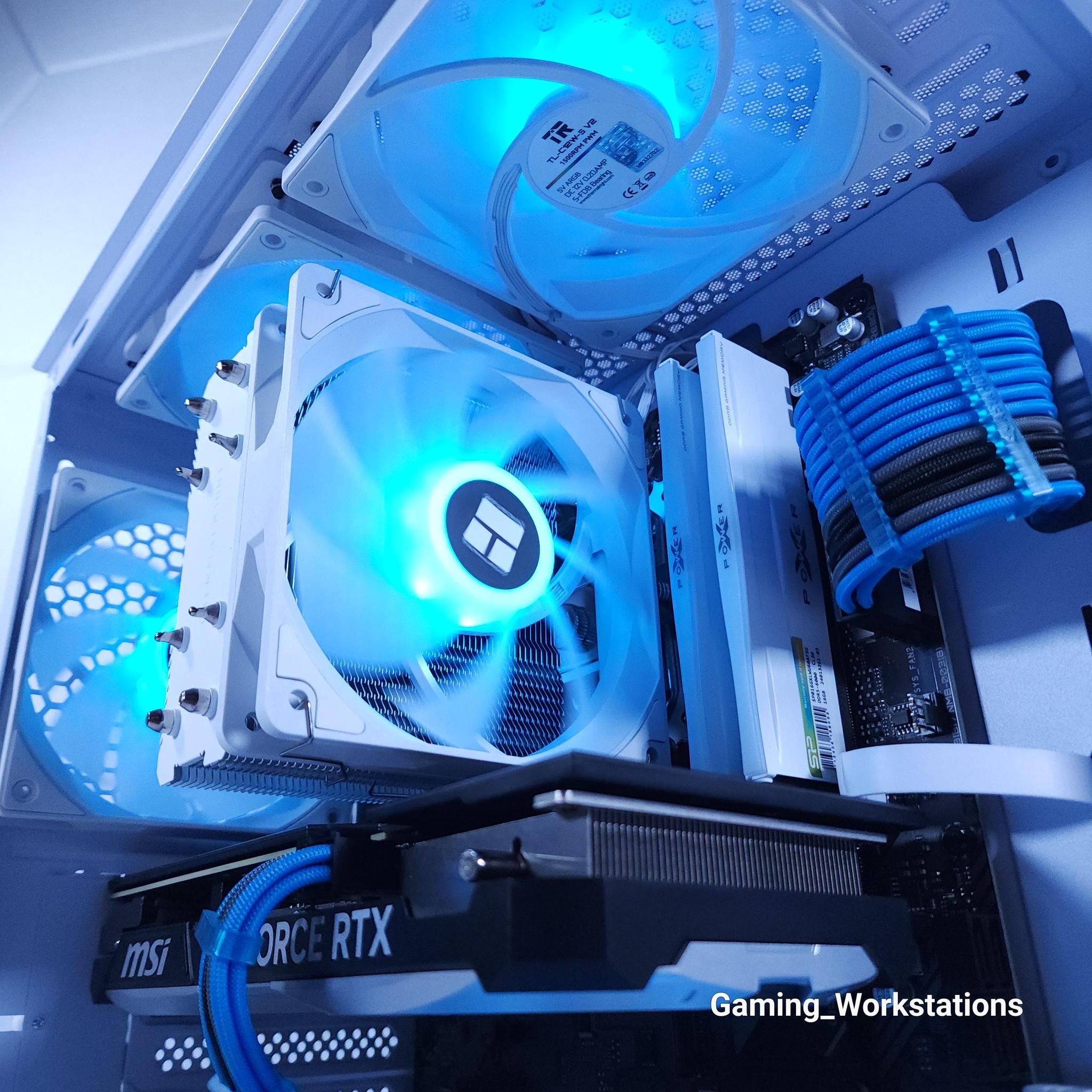 💙🤍RTX 4070 || Ryzen 5 7500F || 2TB NVMe SSD || 32GB 6000MHz DDR5 || 1440p Gaming Computer