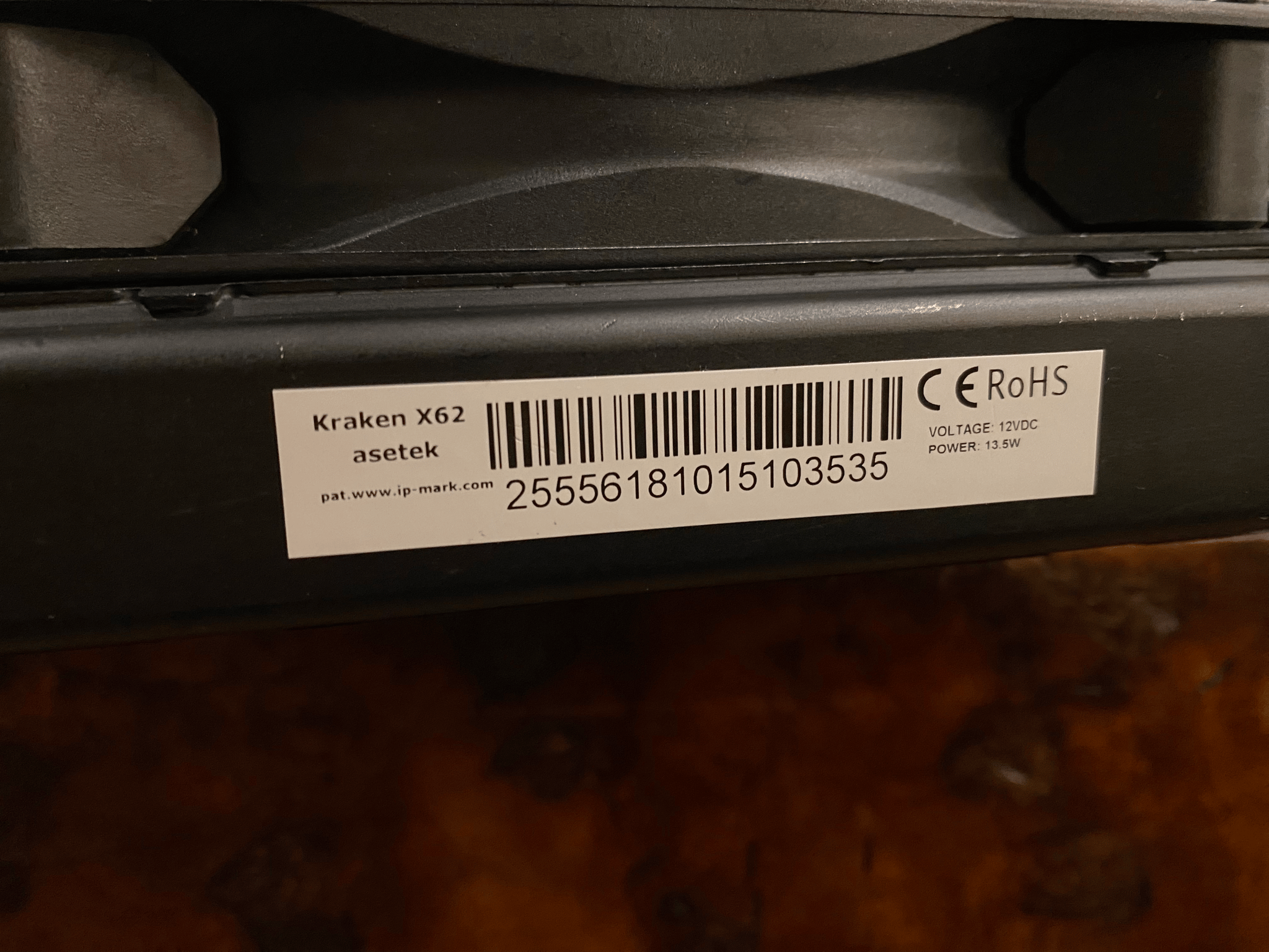Kraken X62 Asetek Pump - Pulled off LGA 2066 Build