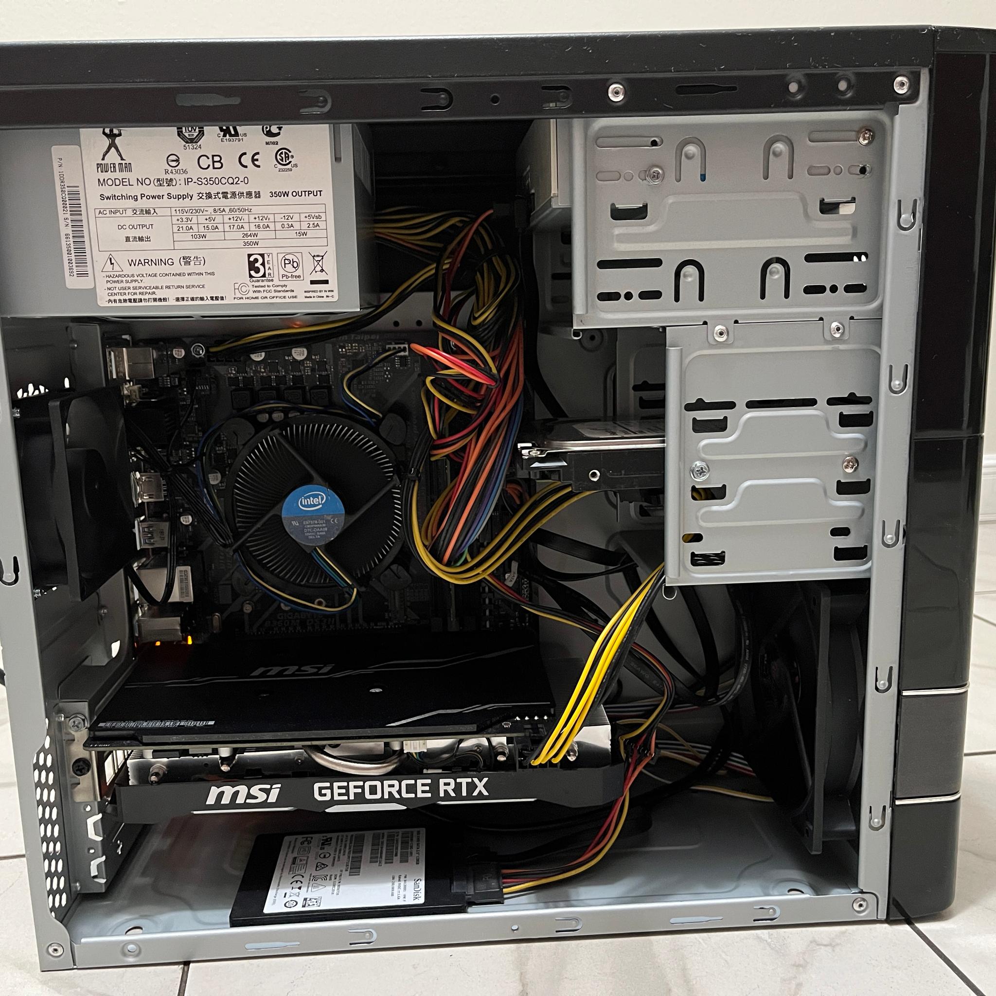 NVIDIA RTX 2060 Super, Intel Core i5-8400, 16GB RAM, 1.1 TB Storage, Sleeper Gaming PC w/ Wi-Fi & BT