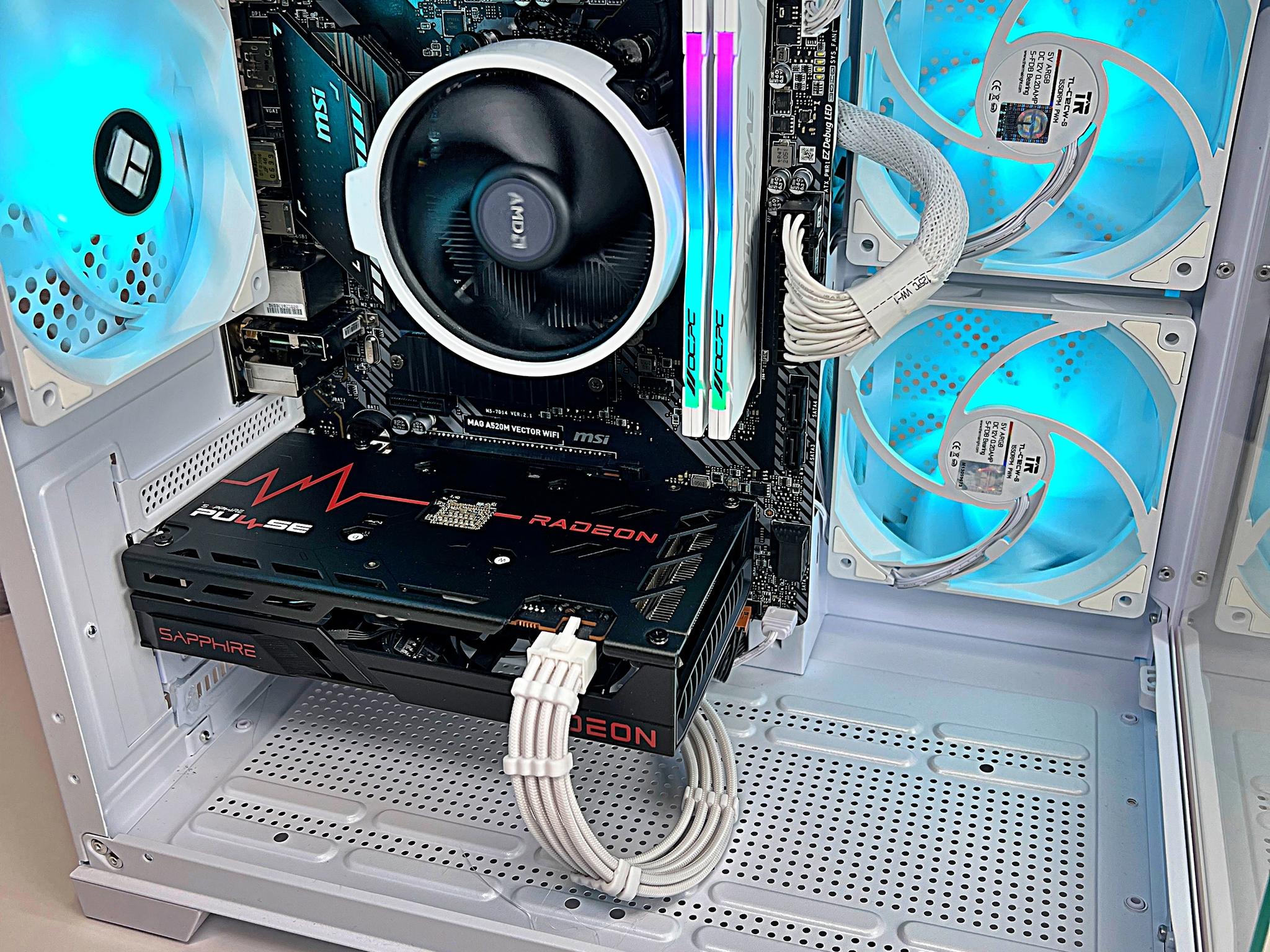 Ryzen 5 3600 RX 6600 16GB RAM 1TB M.2 Wifi 5 Bluetooth Window 10 Gaming PC