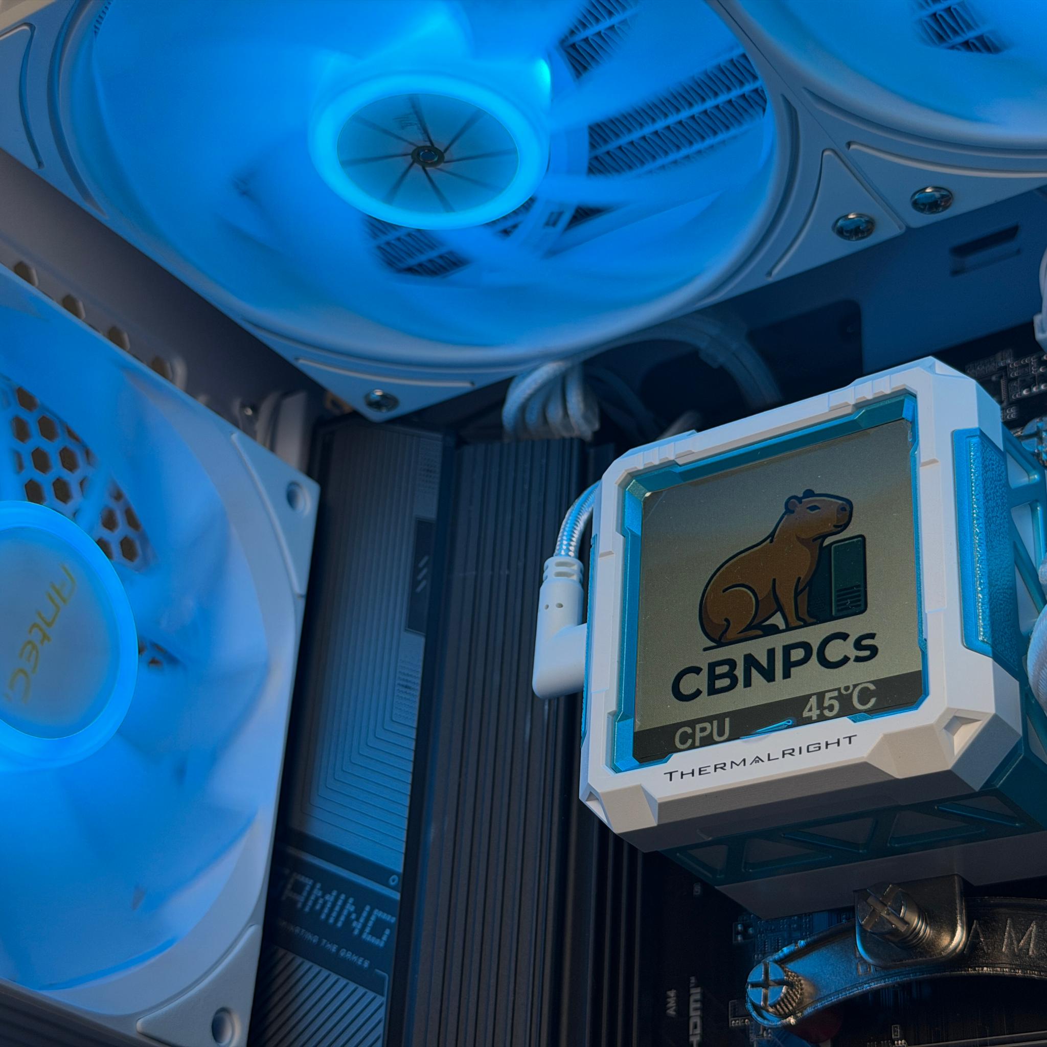 🧊💎 1440p White Gaming PC -  Ryzen 7 5700x / RTX 4070  / 1TB NVME SSD / 32GB Ram / Wifi + Bluetooth