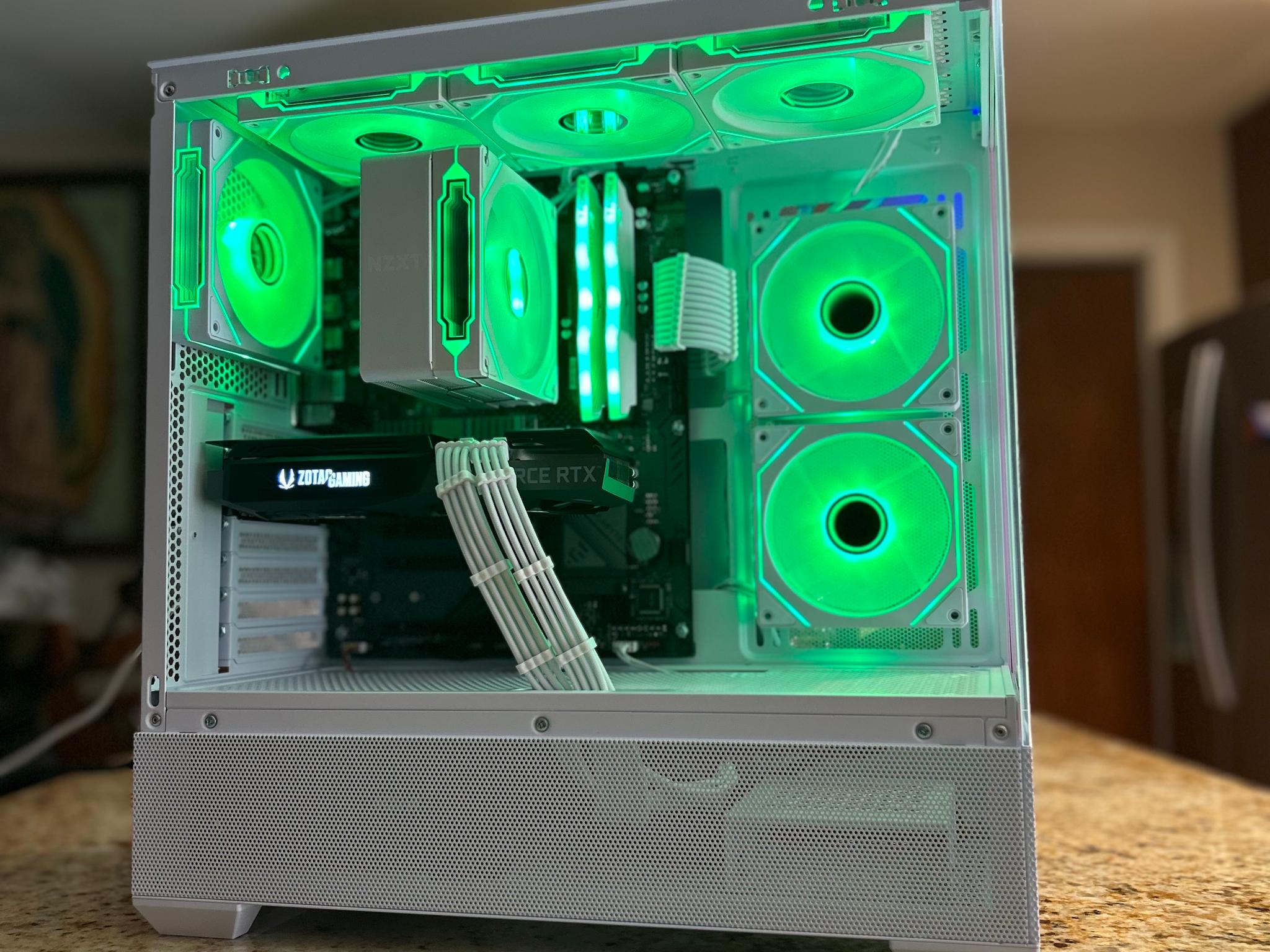 White 1080p/1440p Gaming PC | RTX 3070 | RYZEN 7 3700X | 16GB RAM | 1TB SSD | Wi-Fi + Blue...