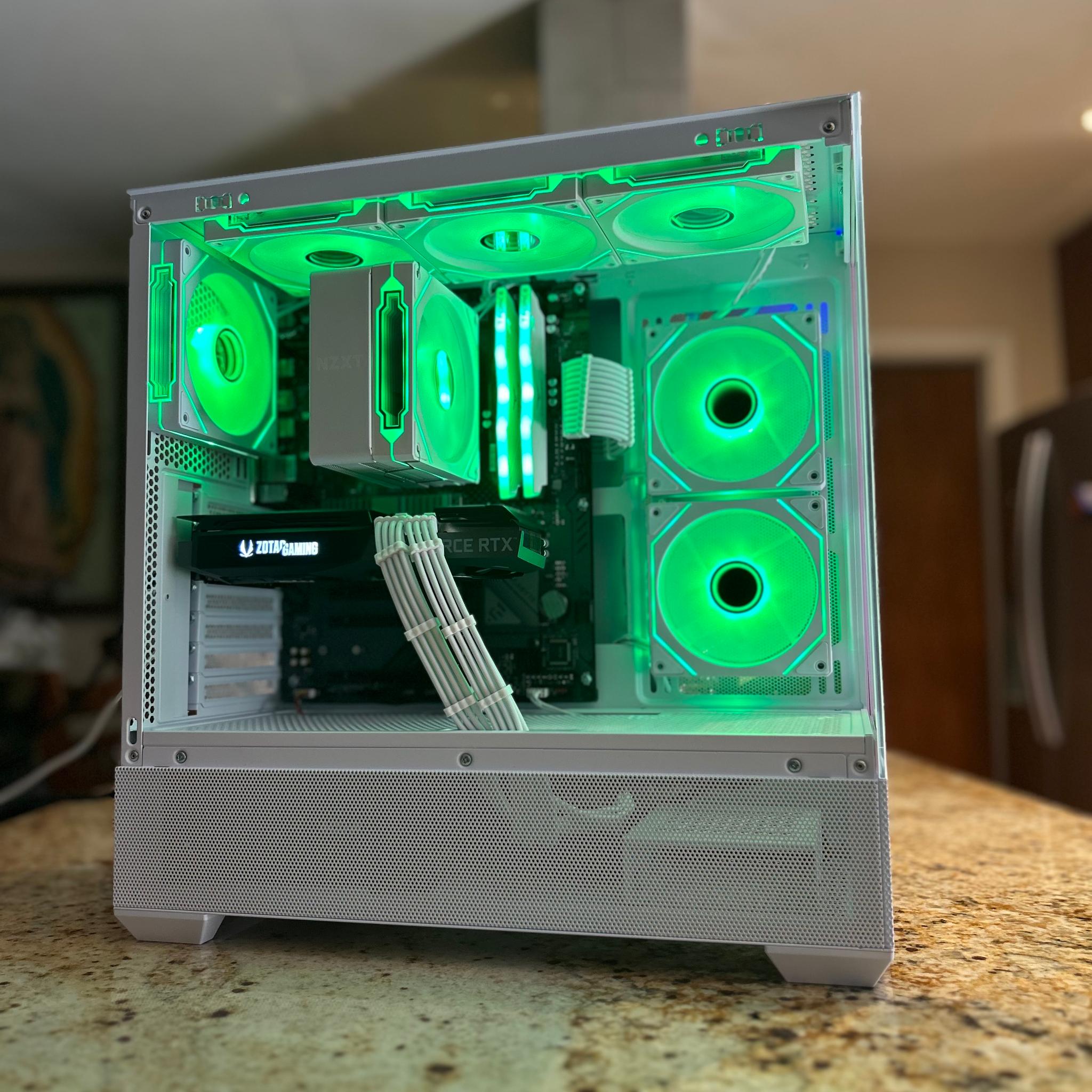 White 1080p/1440p Gaming PC | RTX 3070 | RYZEN 7 3700X | 16GB RAM | 1TB SSD | Wi-Fi + Blue...