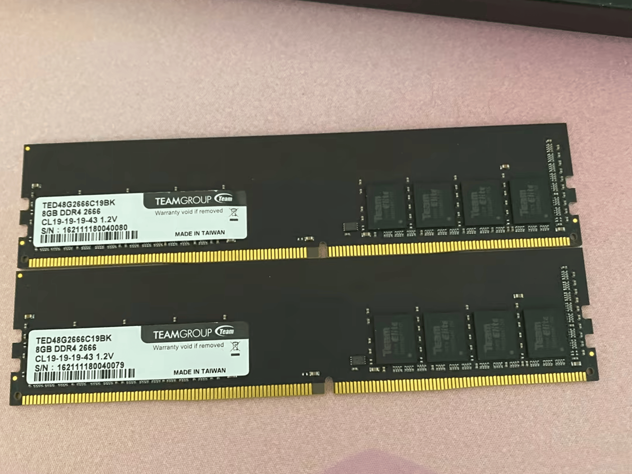 Teamgroup 16GB (2 x 8 ) 2666 MHz CL 19 DDR4