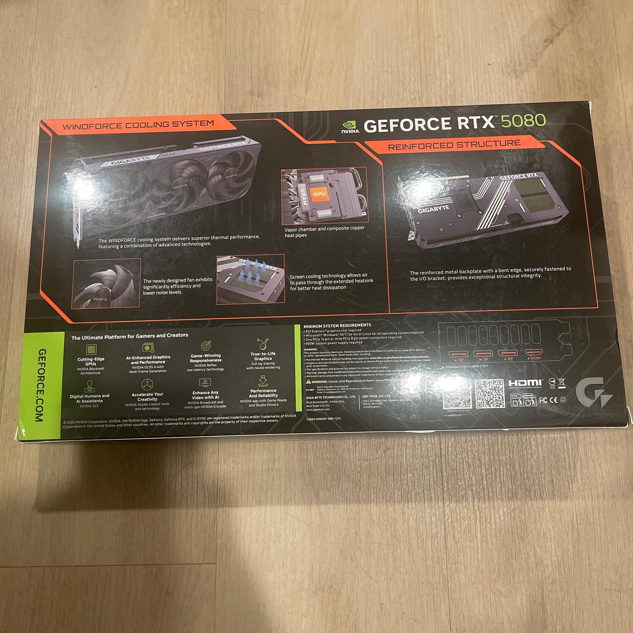 GIGABYTE GeForce RTX 5080 WINDFORCE SFF 16G