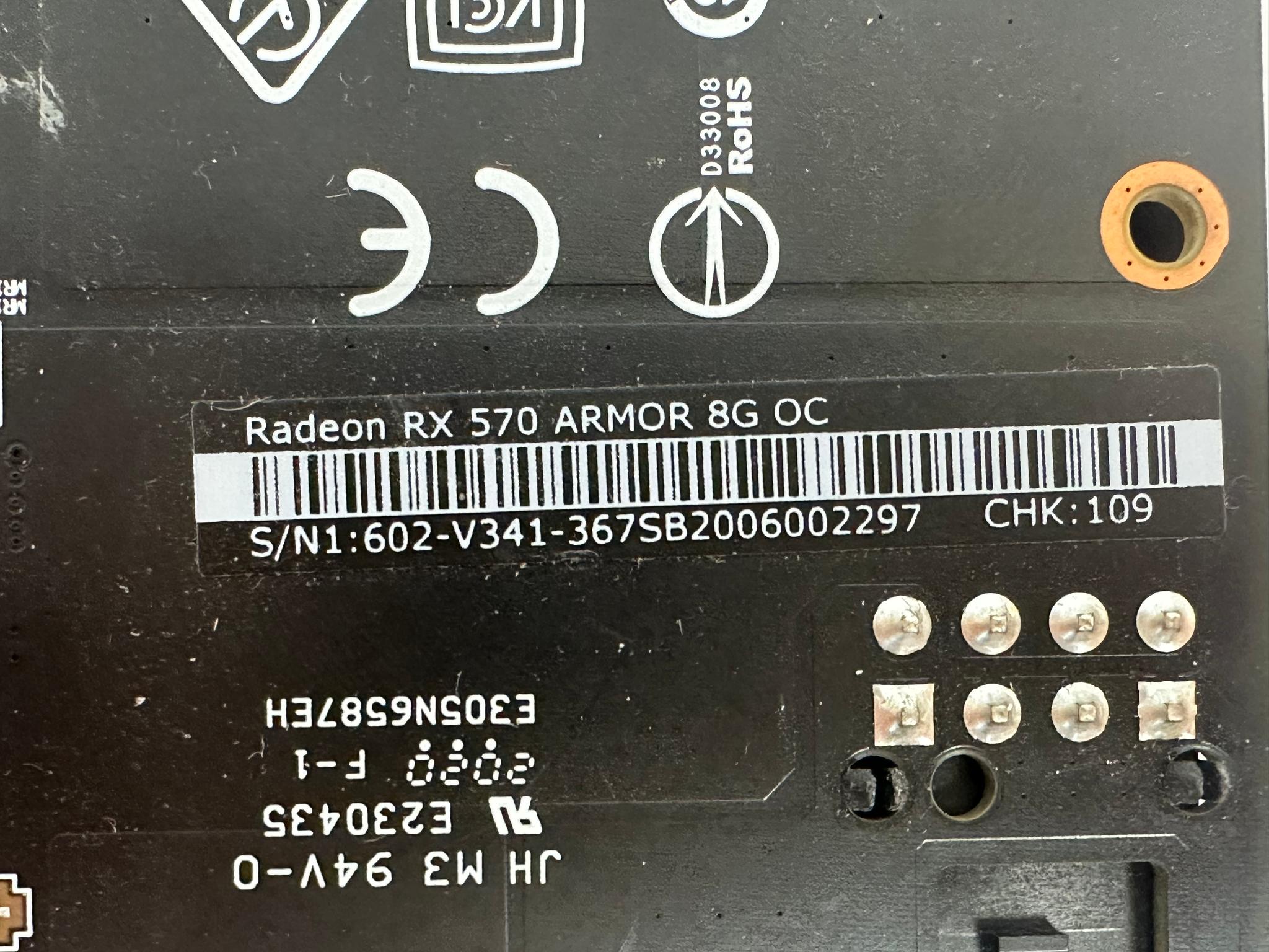 MSI Radeon RX 570 ARMOR 4G OC