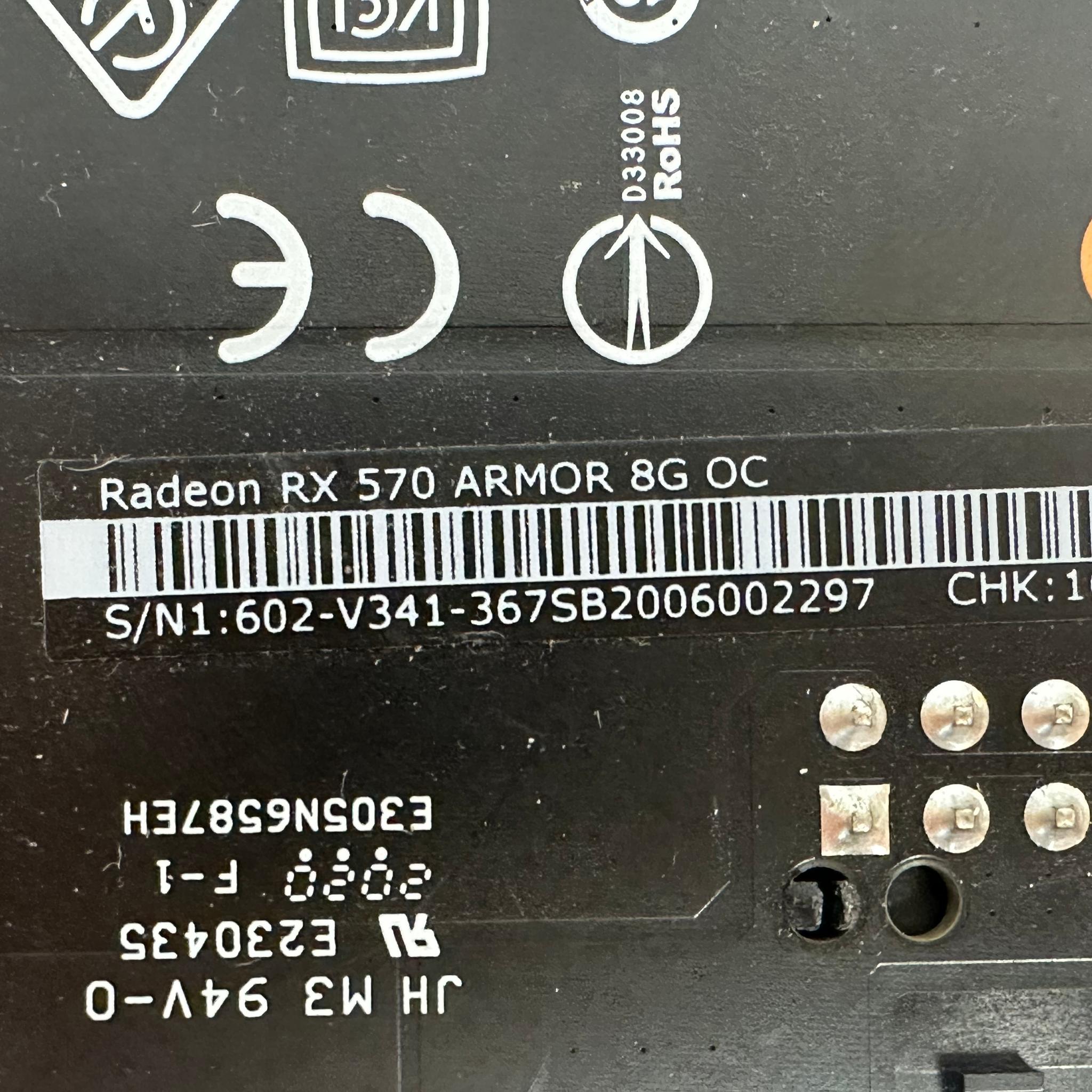 MSI Radeon RX 570 ARMOR 4G OC