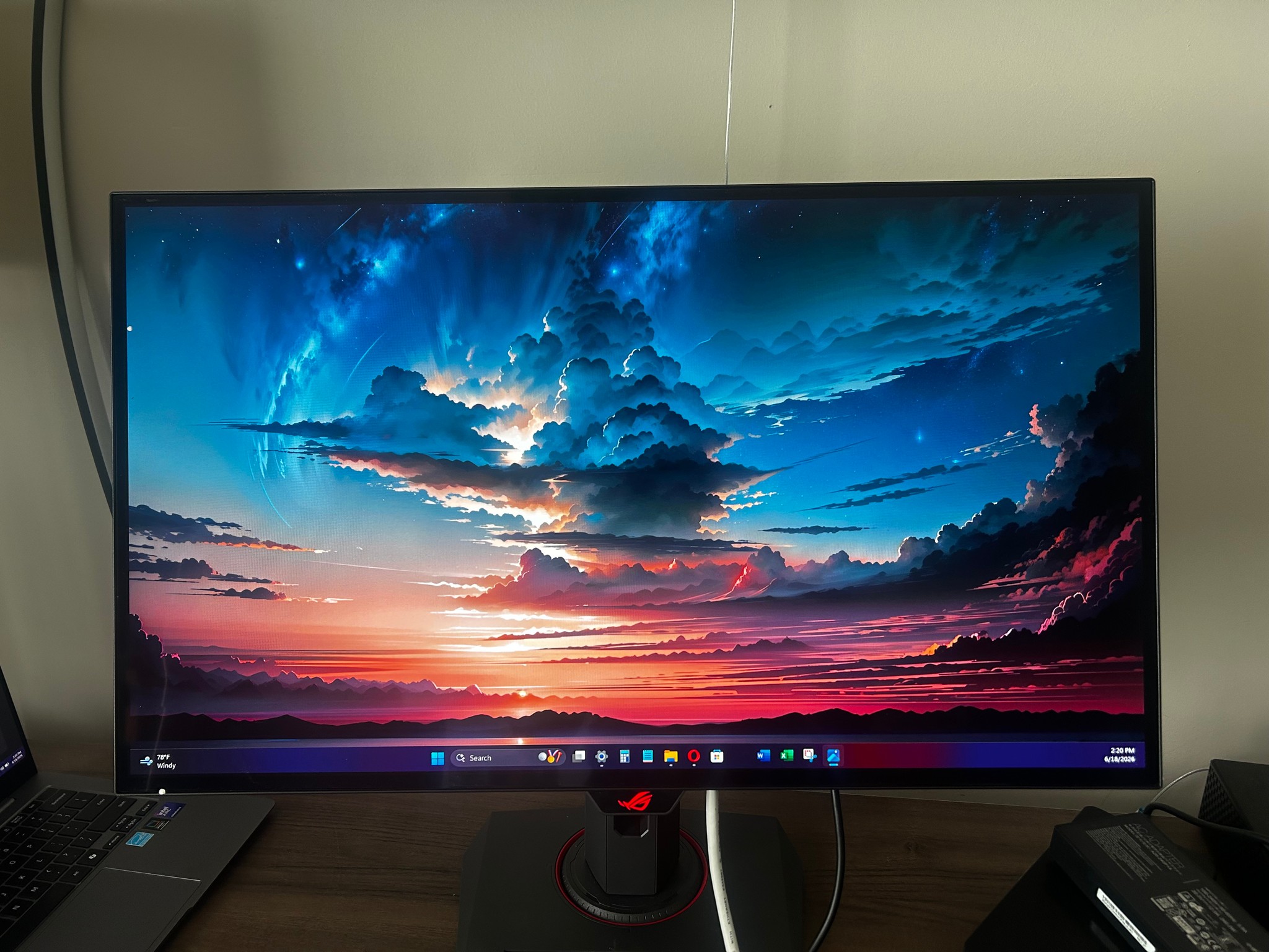New ASUS ROG Strix OLED 26.5" 2K (240hz) (2560 x 1440) Gaming Monitor (0 HOURS USED)