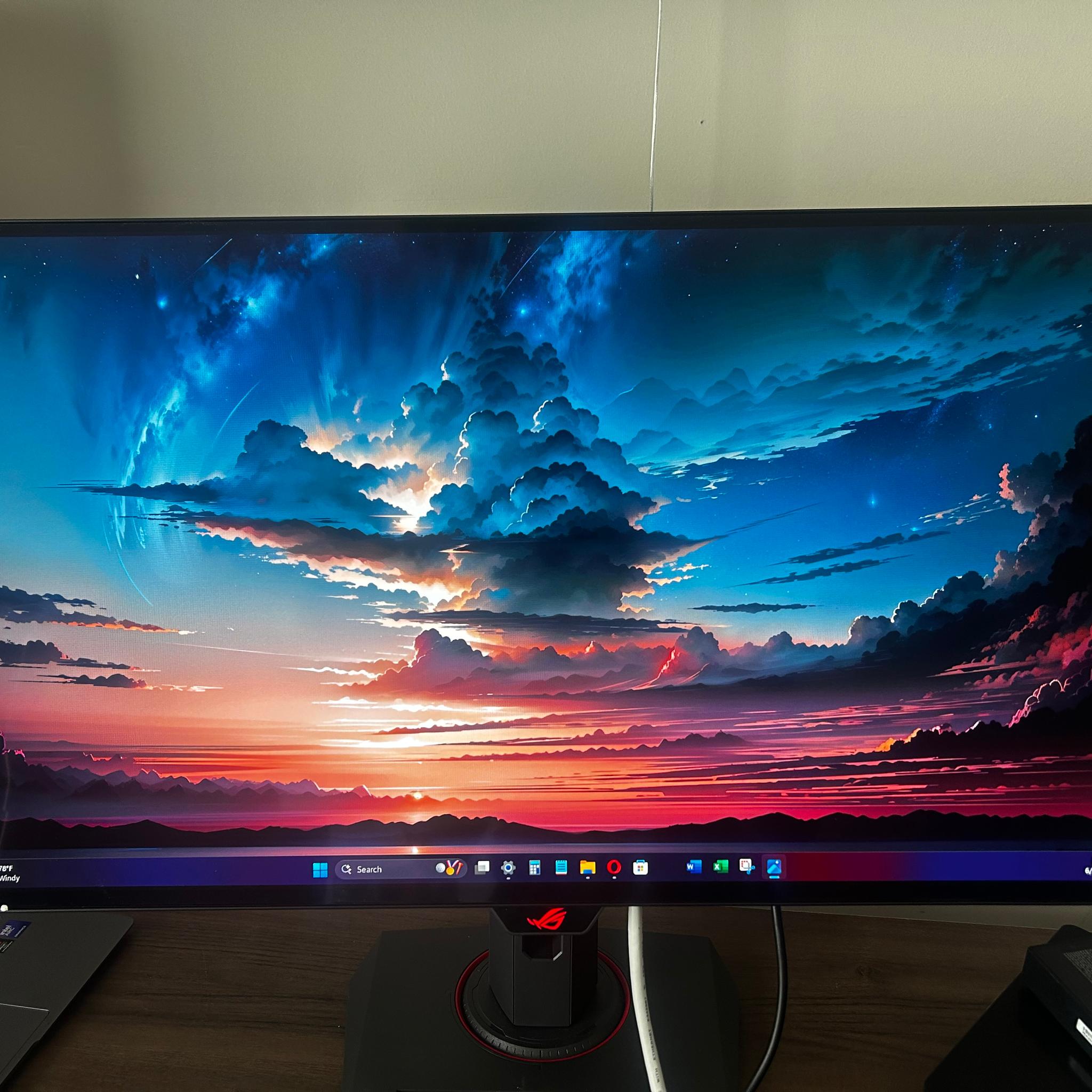 New ASUS ROG Strix OLED 26.5" 2K (240hz) (2560 x 1440) Gaming Monitor (0 HOURS USED)