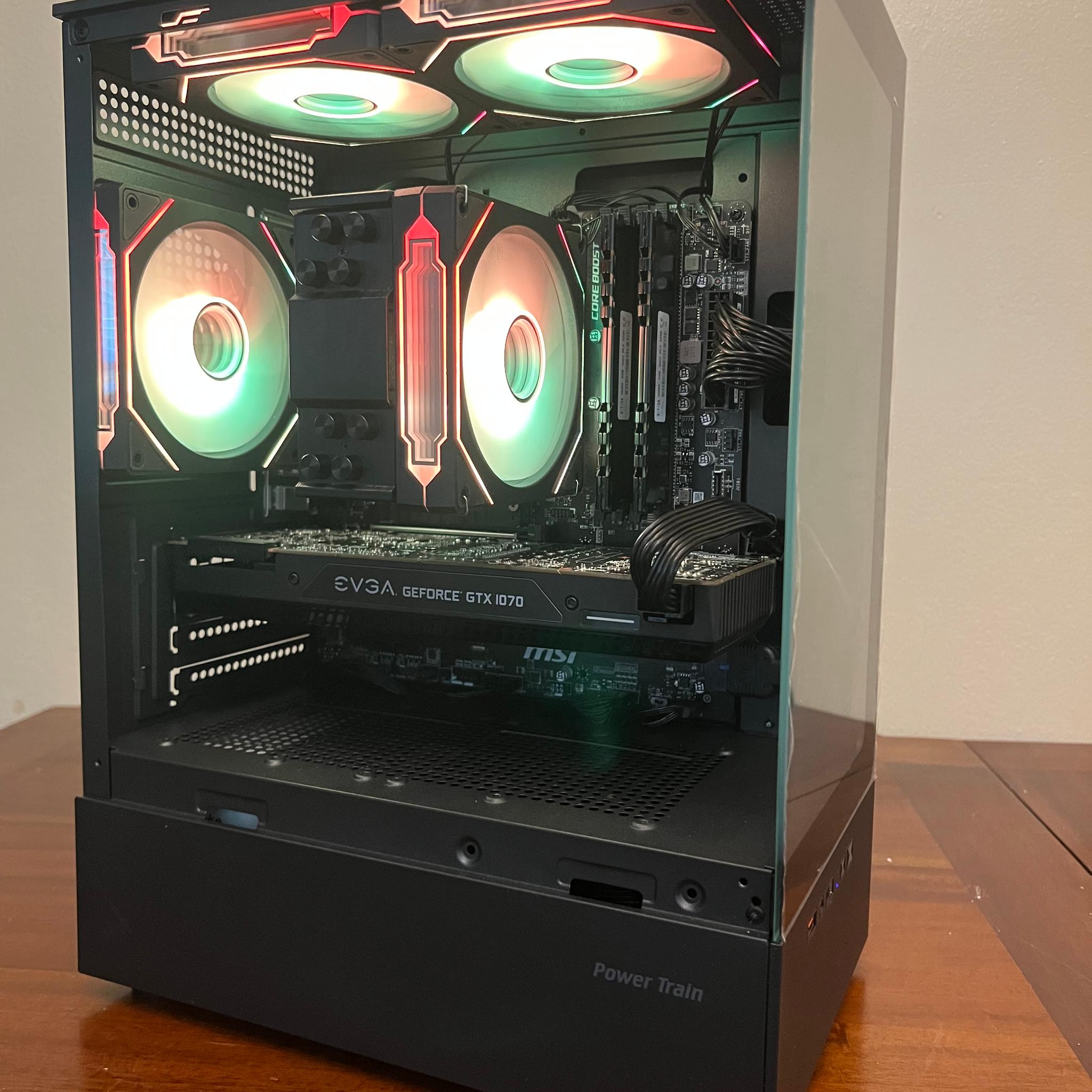 Ryzen R5 2600 Gaming PC GTX 1070 512GB NVME SSD 16GB RAM WIFi WINDOWS 11 Pro
