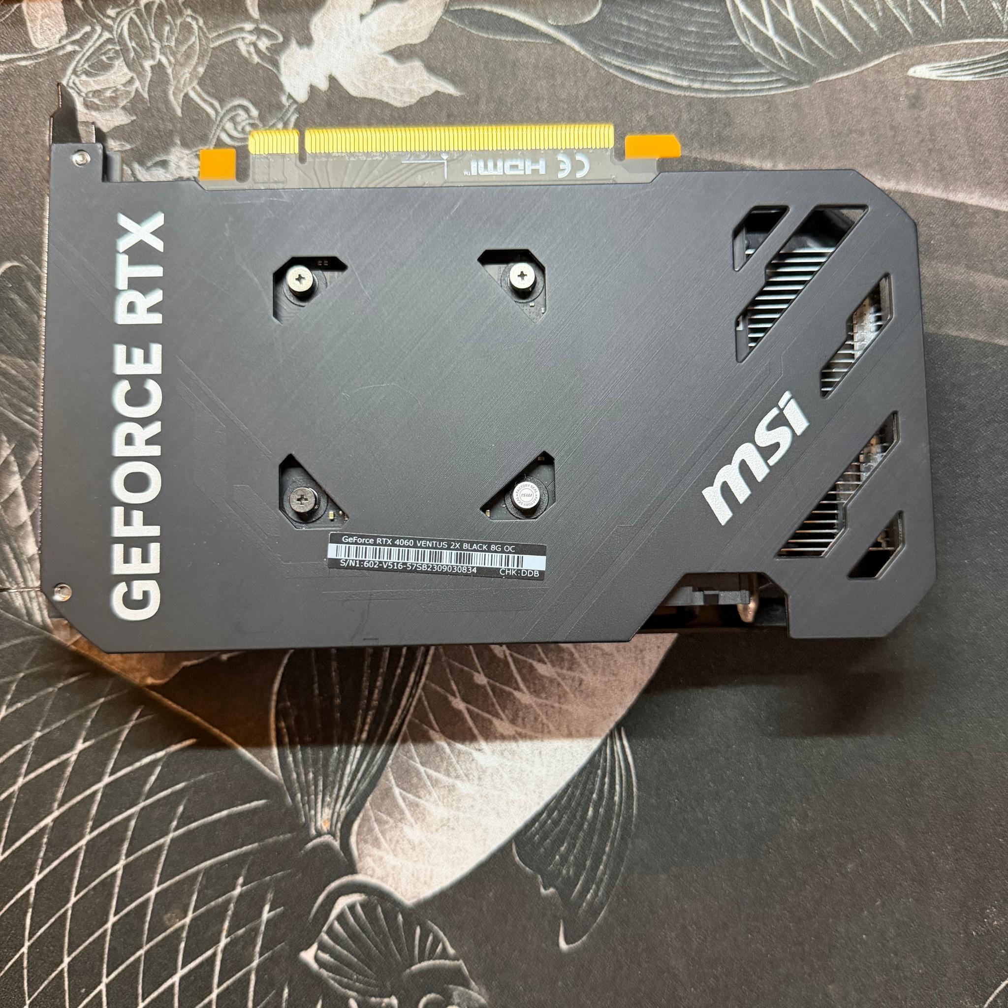 MSI GeForce RTX 4060 VENTUS 2X BLACK 8G OC
