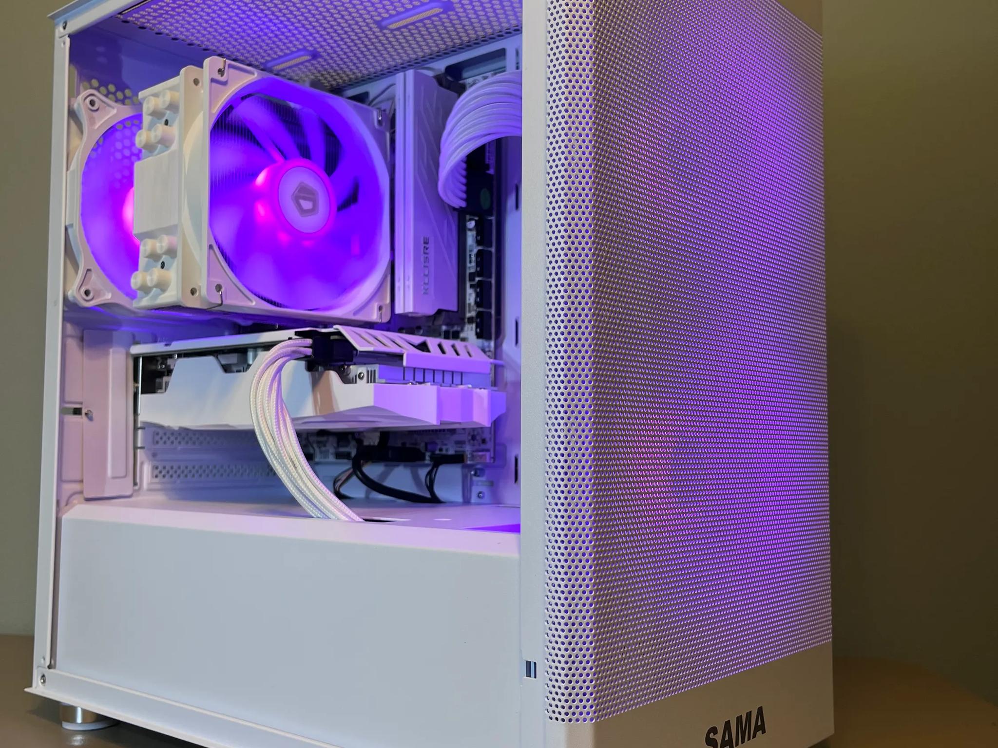 ⚪⚪ White Gaming PC⚪AMD RX 5500 XT 8GB⚪Ryzen 3 3100⚪16GB DDR4⚪500GB NVME