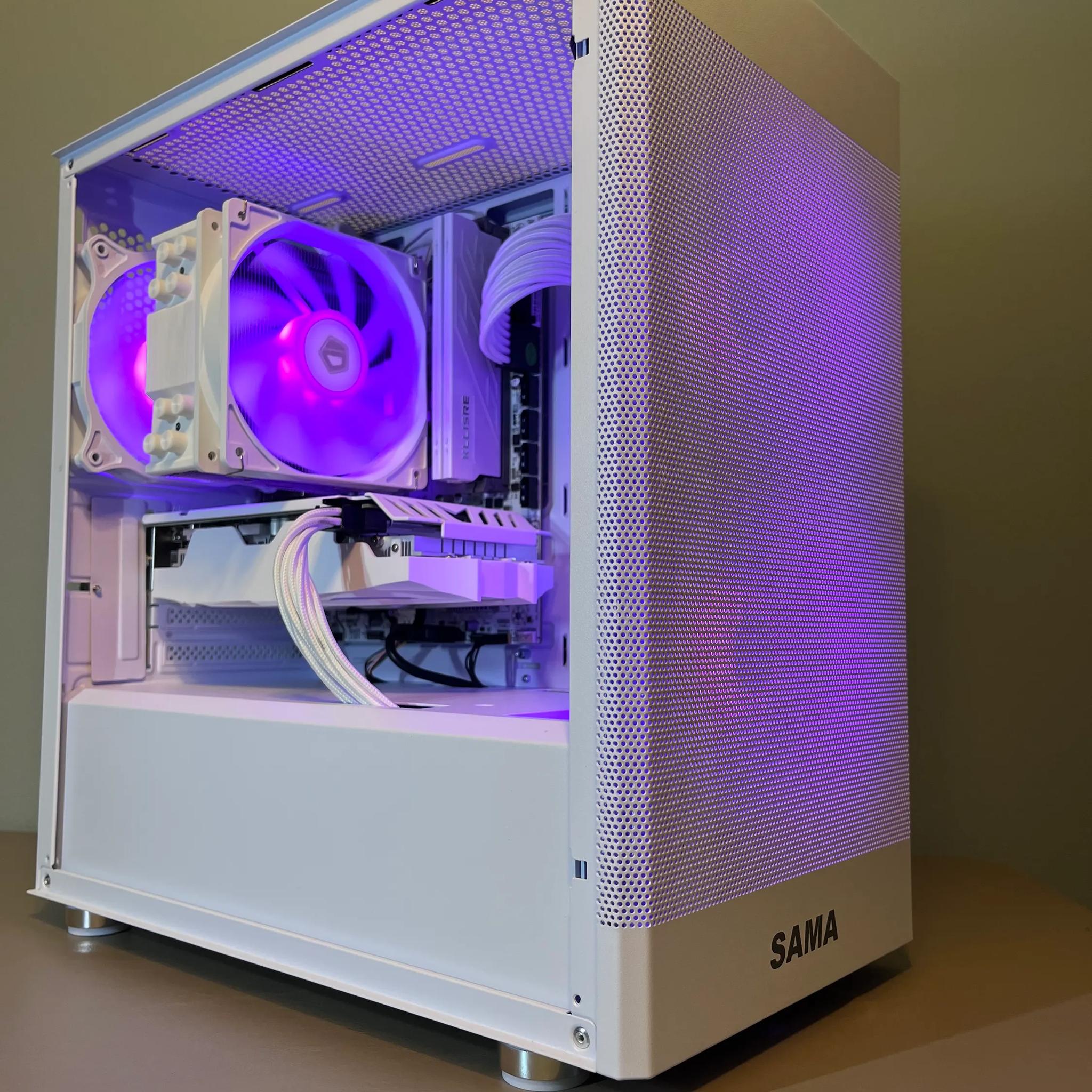 ⚪⚪ White Gaming PC⚪AMD RX 5500 XT 8GB⚪Ryzen 3 3100⚪16GB DDR4⚪500GB NVME