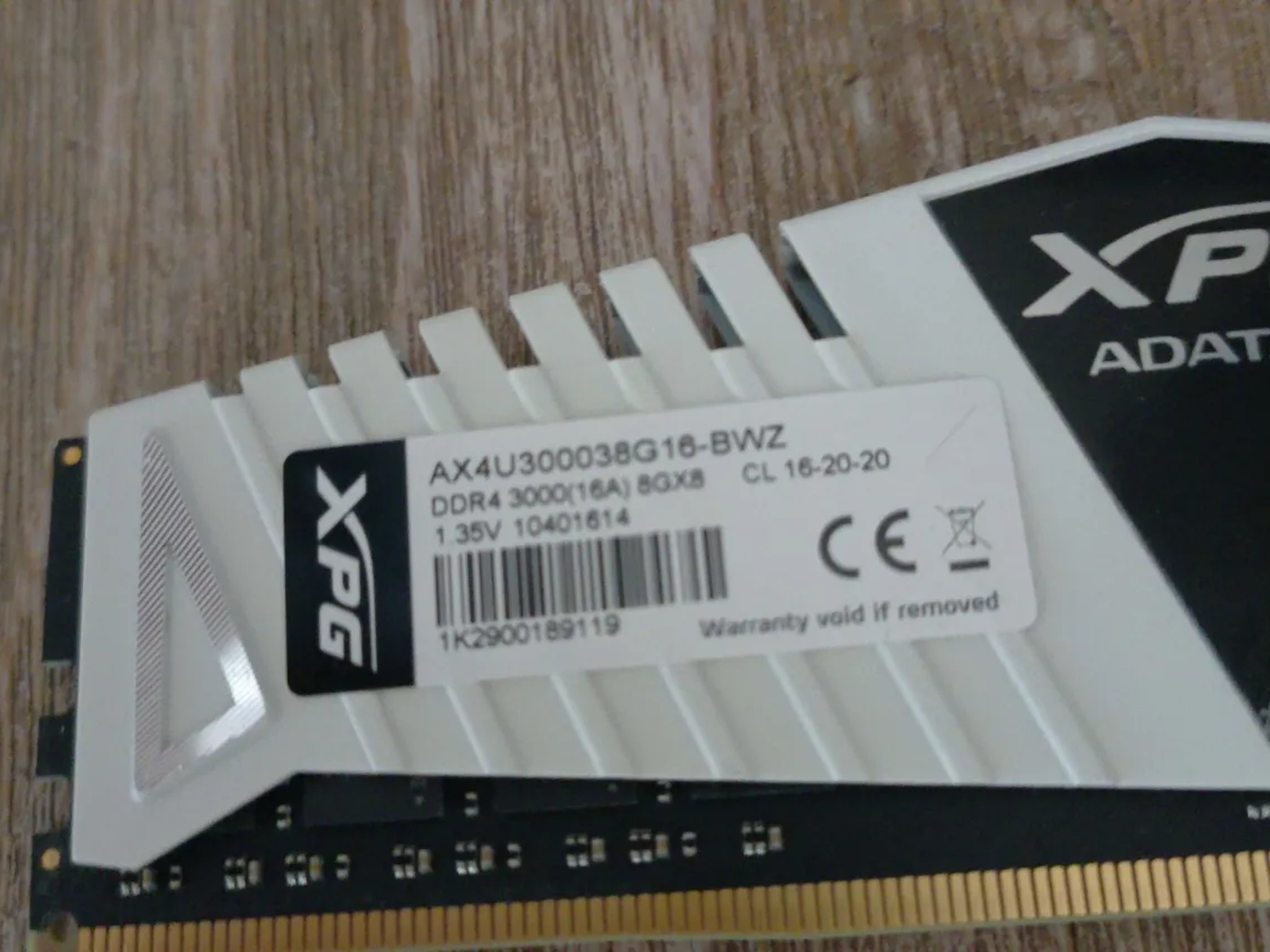 8 GB Stick of 3000 MHZ RAM