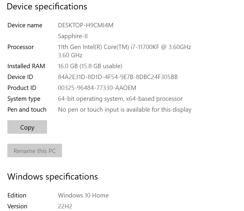 Sapphire II: i7 11700k, RTX 3060TI, 1.25 Gb SSDs, Water Cooled, 700W, WiFi
