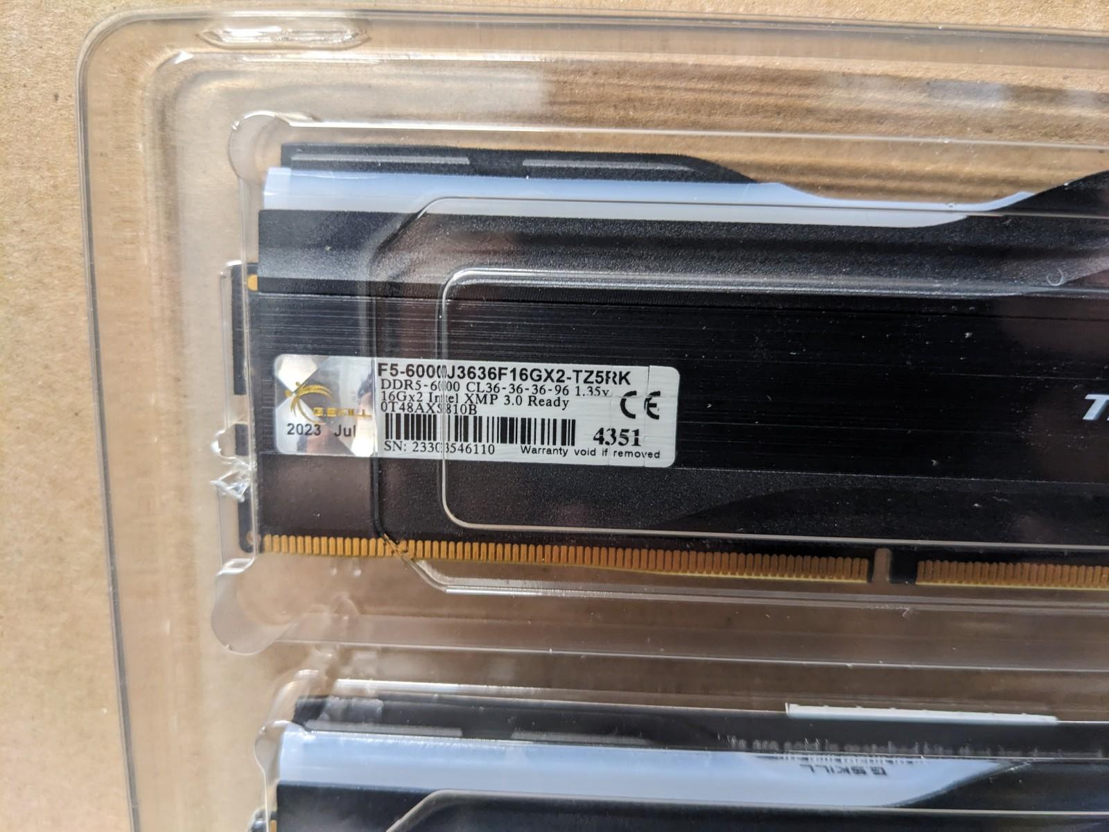 Intel Core i7-13700K w/ ASUS ROG Strix Z690-E Gaming WiFi 6E 32GB DDR5 6000mt/s cl36