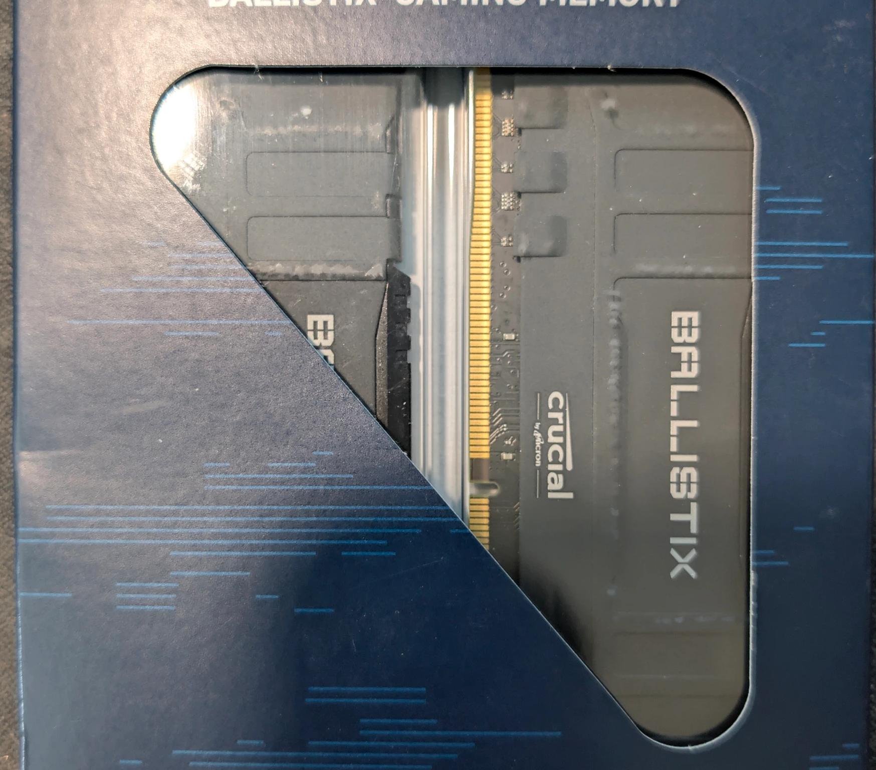 Pre-Owned 64GB (2x32GB) Crucial Ballistix DDR4-3600 NON-RGB