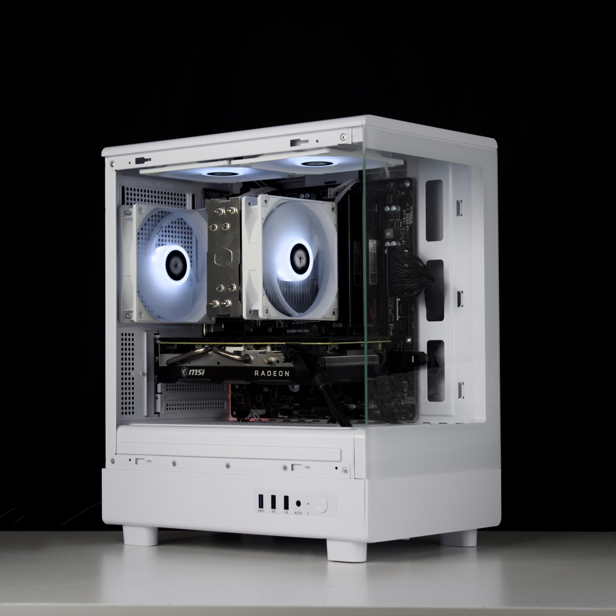 🧊❄️🧊 White Gaming PC – RX 5700 XT, Ryzen 5 3600, 16GB RAM, 512GB SSD - WiFi, BlueTooth 🧊❄️🧊