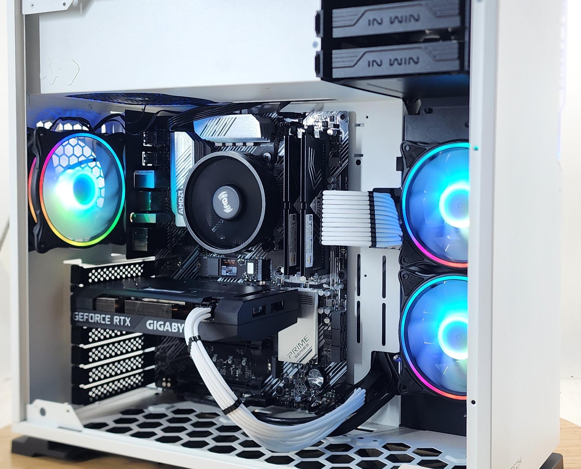 Gaming PC Ryzen 5 5500 16GB RAM 500GB SSD RTX 3060 Ti 8GB Windows 11 Computer