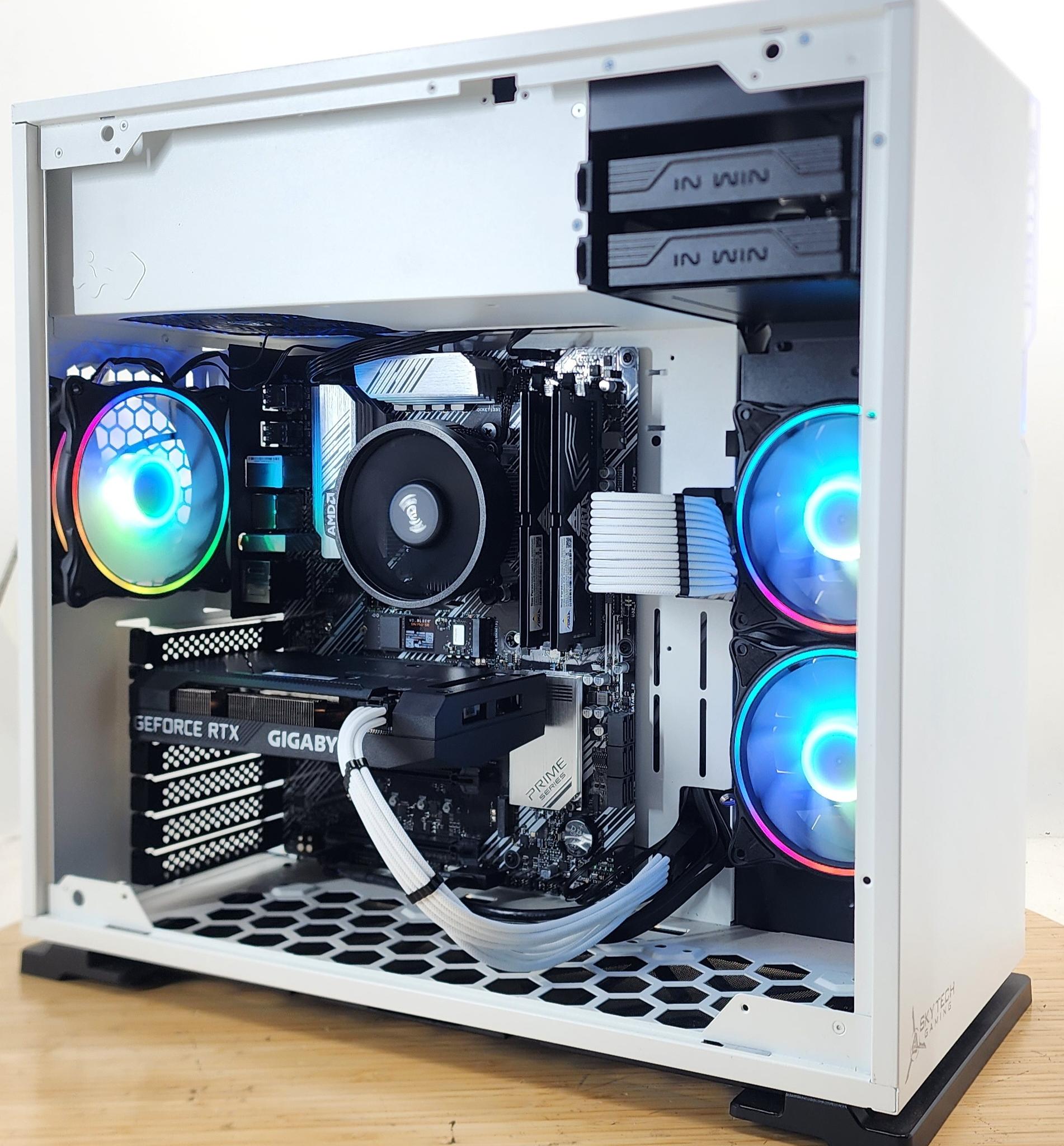 Gaming PC Ryzen 5 5500 16GB RAM 500GB SSD RTX 3060 Ti 8GB Windows 11 Computer