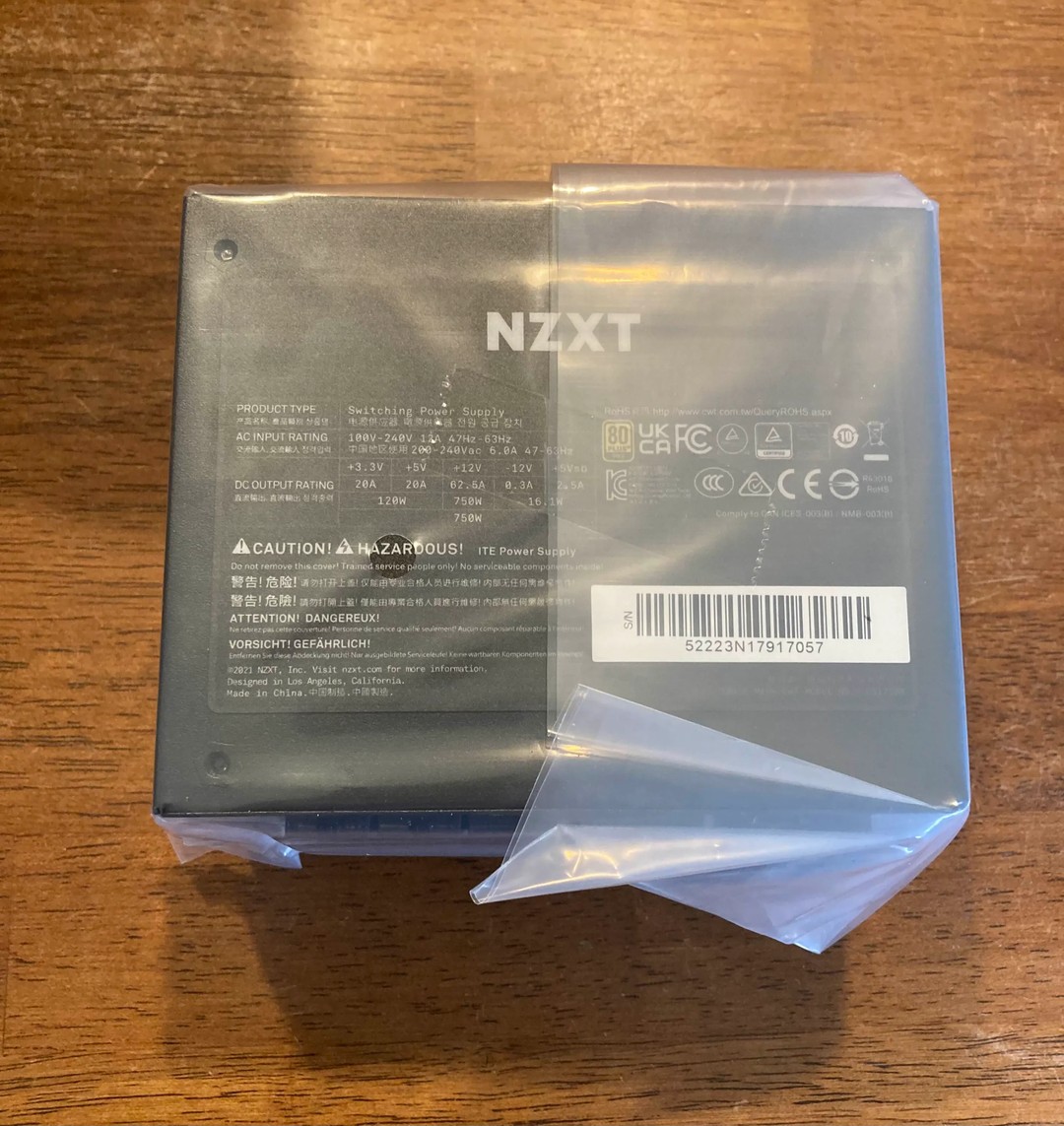 NZXT C750 750 Watt 80+ Gold Fully-Modular SFX Power Supply (NZXT