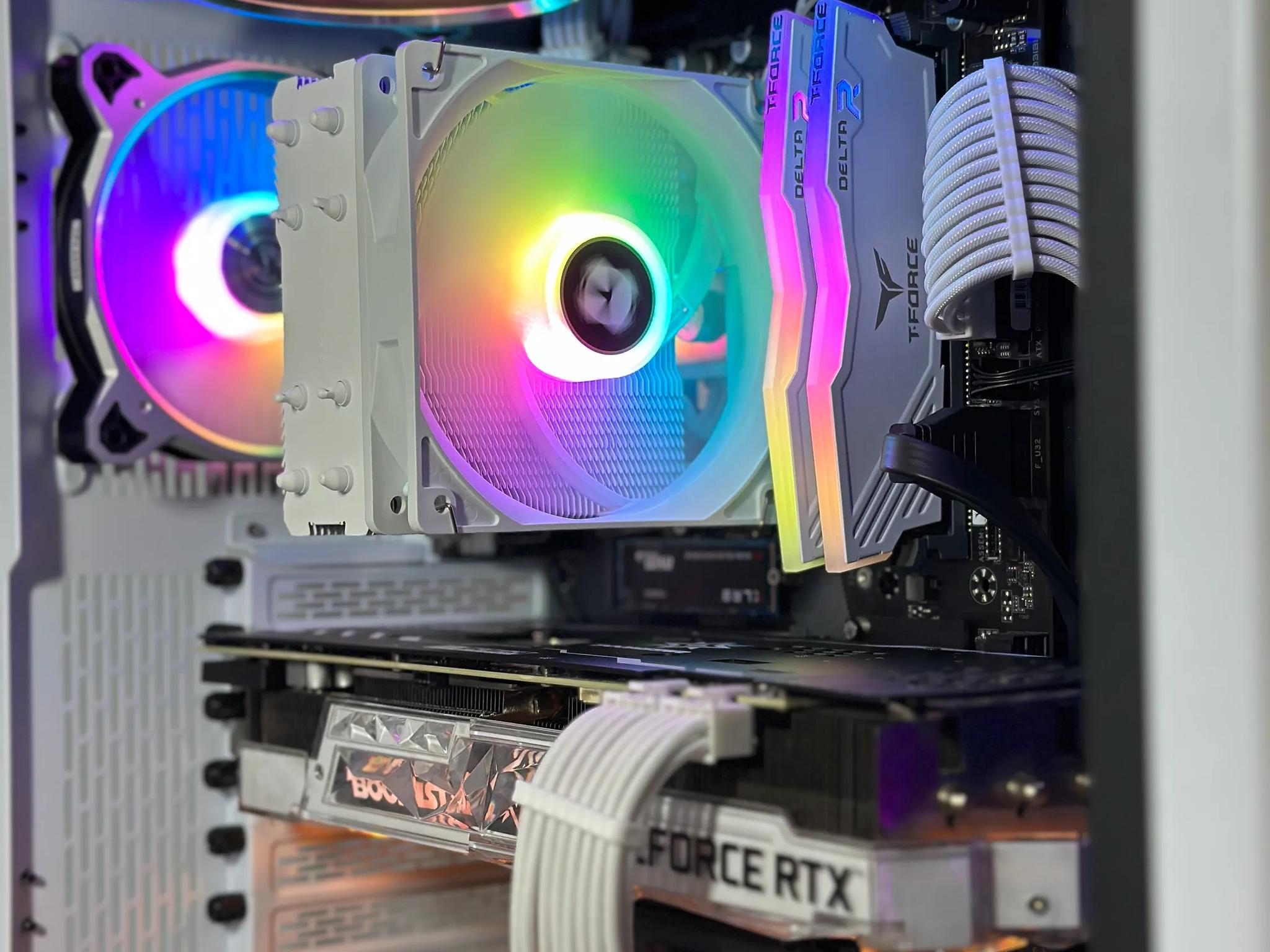RTX 3070 | Intel i7 11700F | 16GB RAM | 1TB SSD | Custom White Gaming PC WIFI WIN10