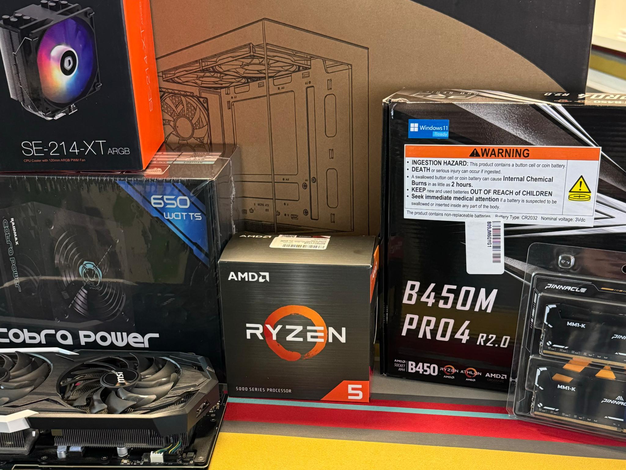 AMD Ryzen 5 5500 with RTX 2070 8GB - 95% New Build