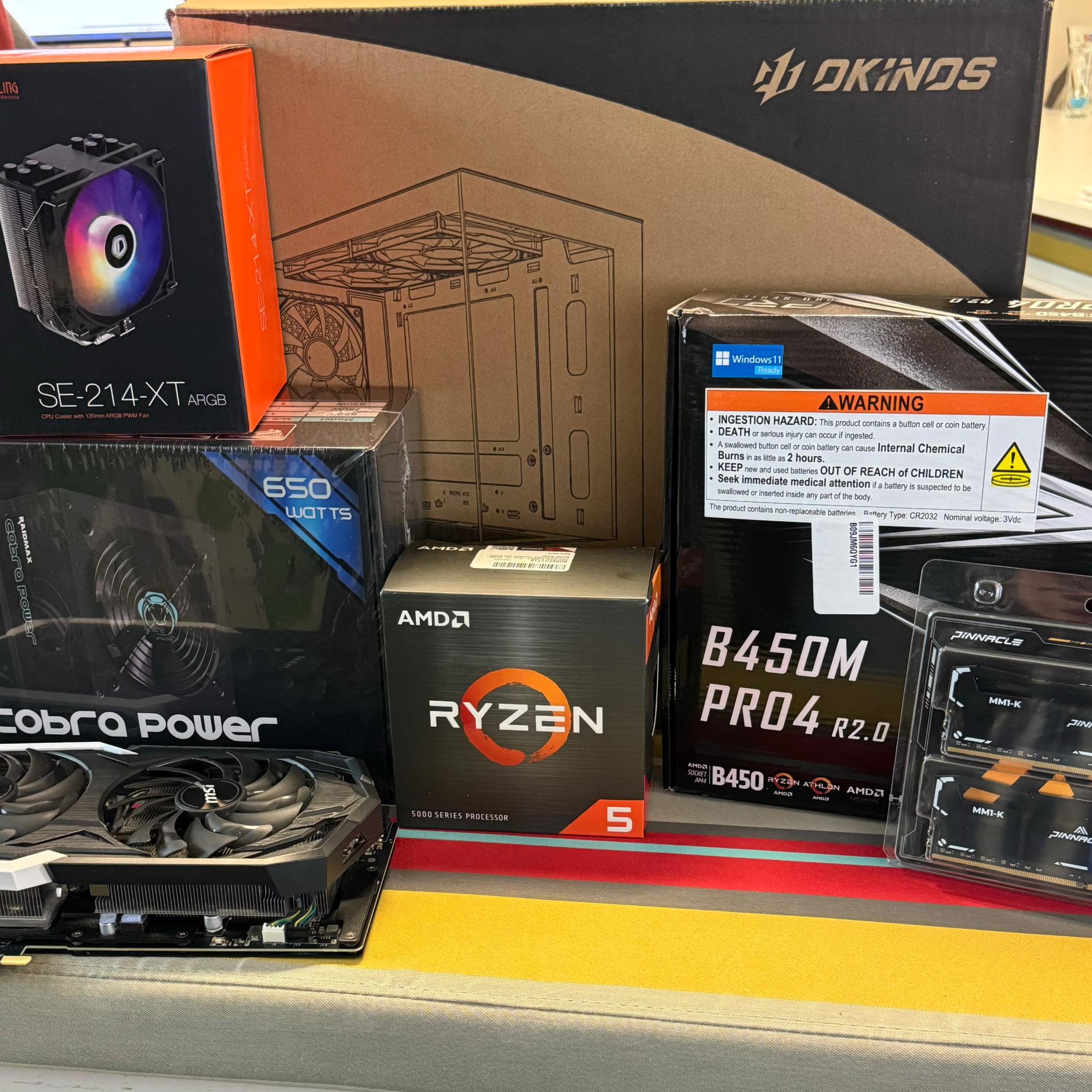 AMD Ryzen 5 5500 with RTX 2070 8GB - 95% New Build