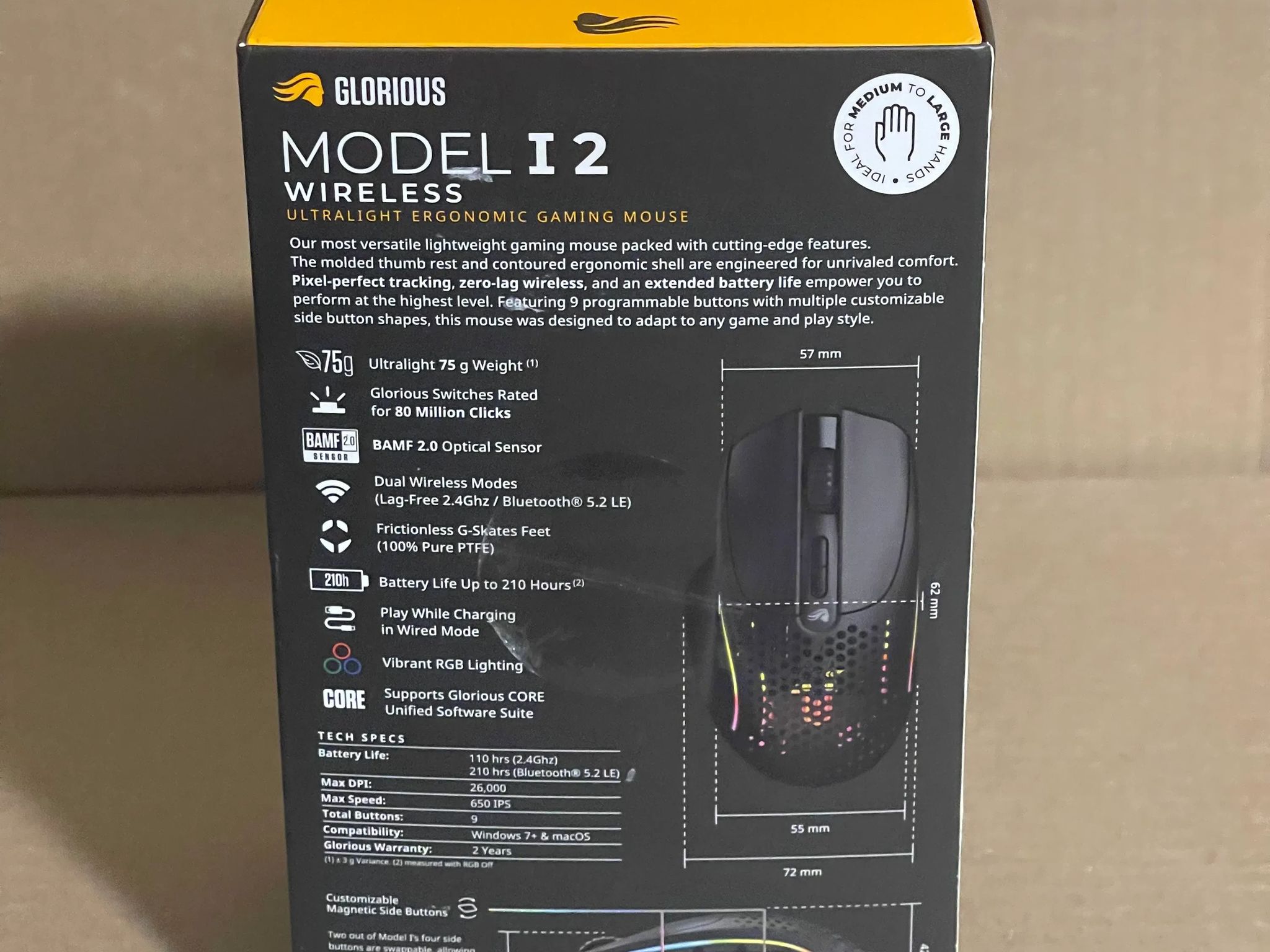 Glorious Model I 2 Wireless/BT Mouse