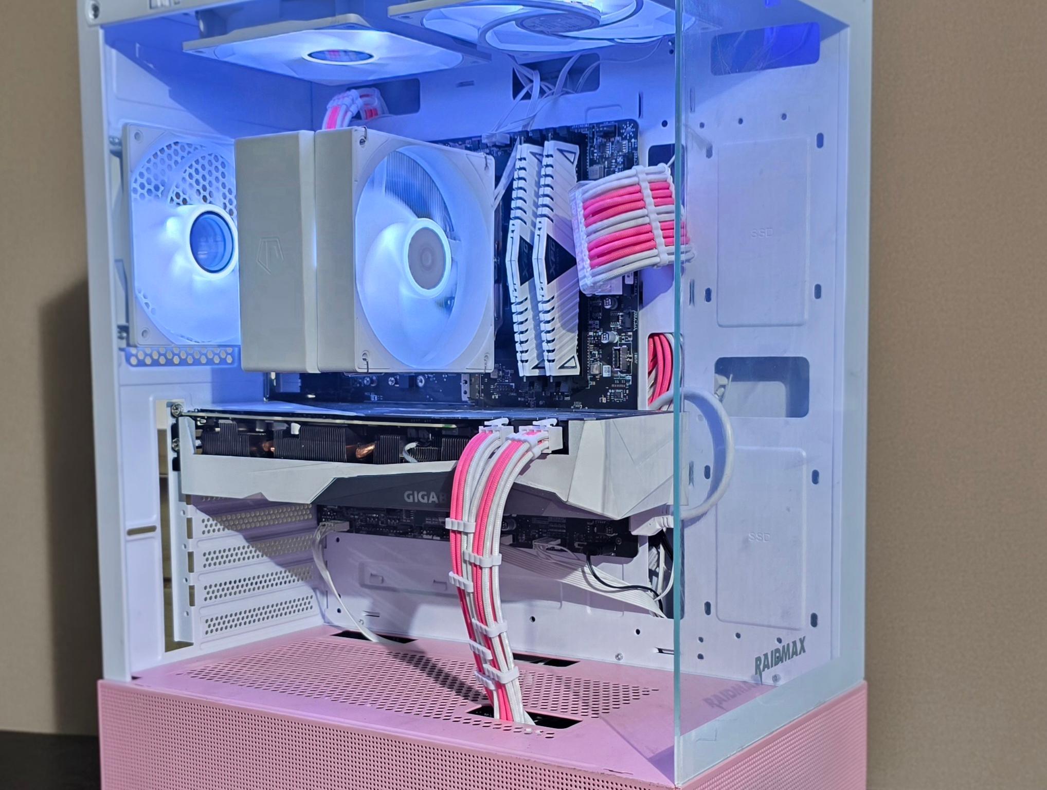🌸🔥 **Pink/White Gaming PC – RTX 3070 | Ryzen 5 5500 | ARGB Build** 🔥🌸