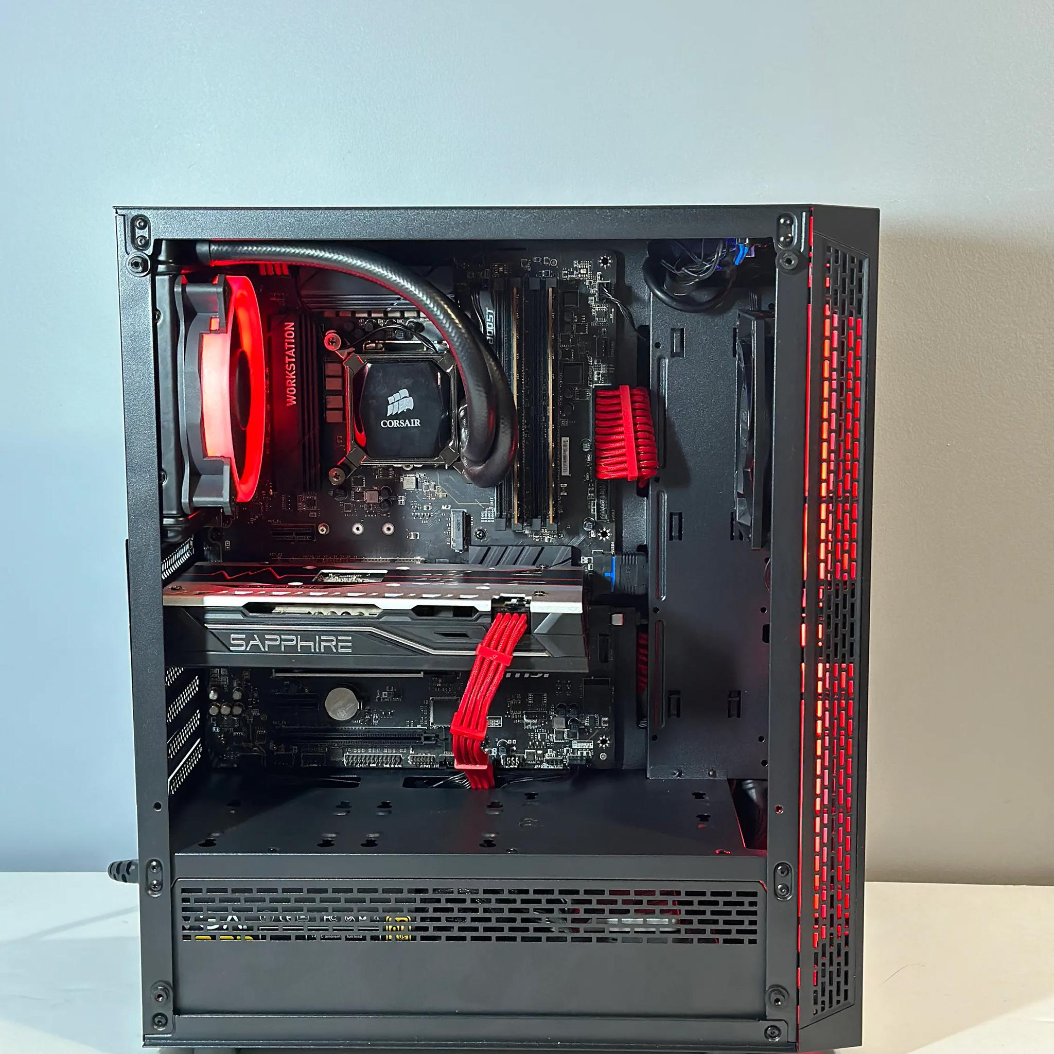 RX 590 8GB | Intel Xeon E3-1270 V6 | 32GB RAM | 500GB SSD | Custom Gaming PC WIFI WIN10